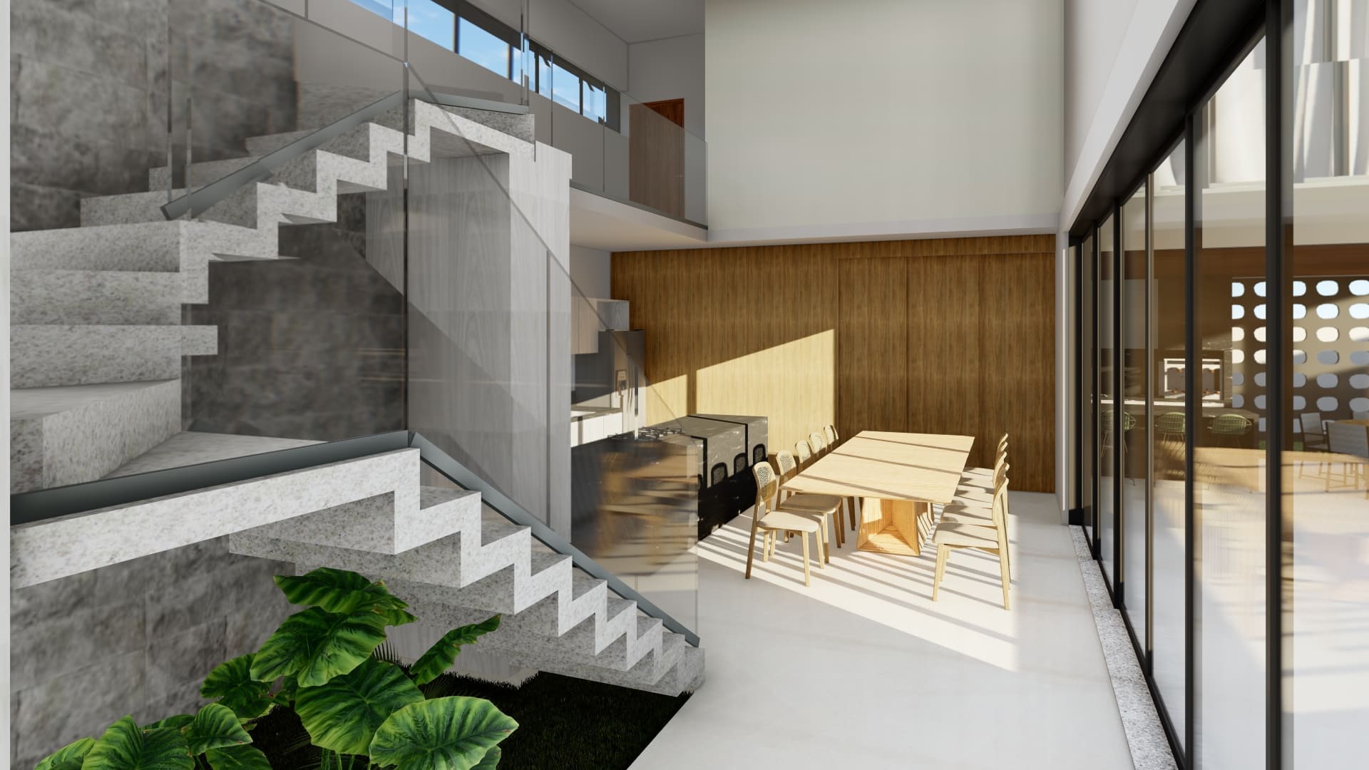 Projeto arquitetônico residencial da Meraki Arquitetura, com design inteligente, estética contemporânea e integração com o entorno.