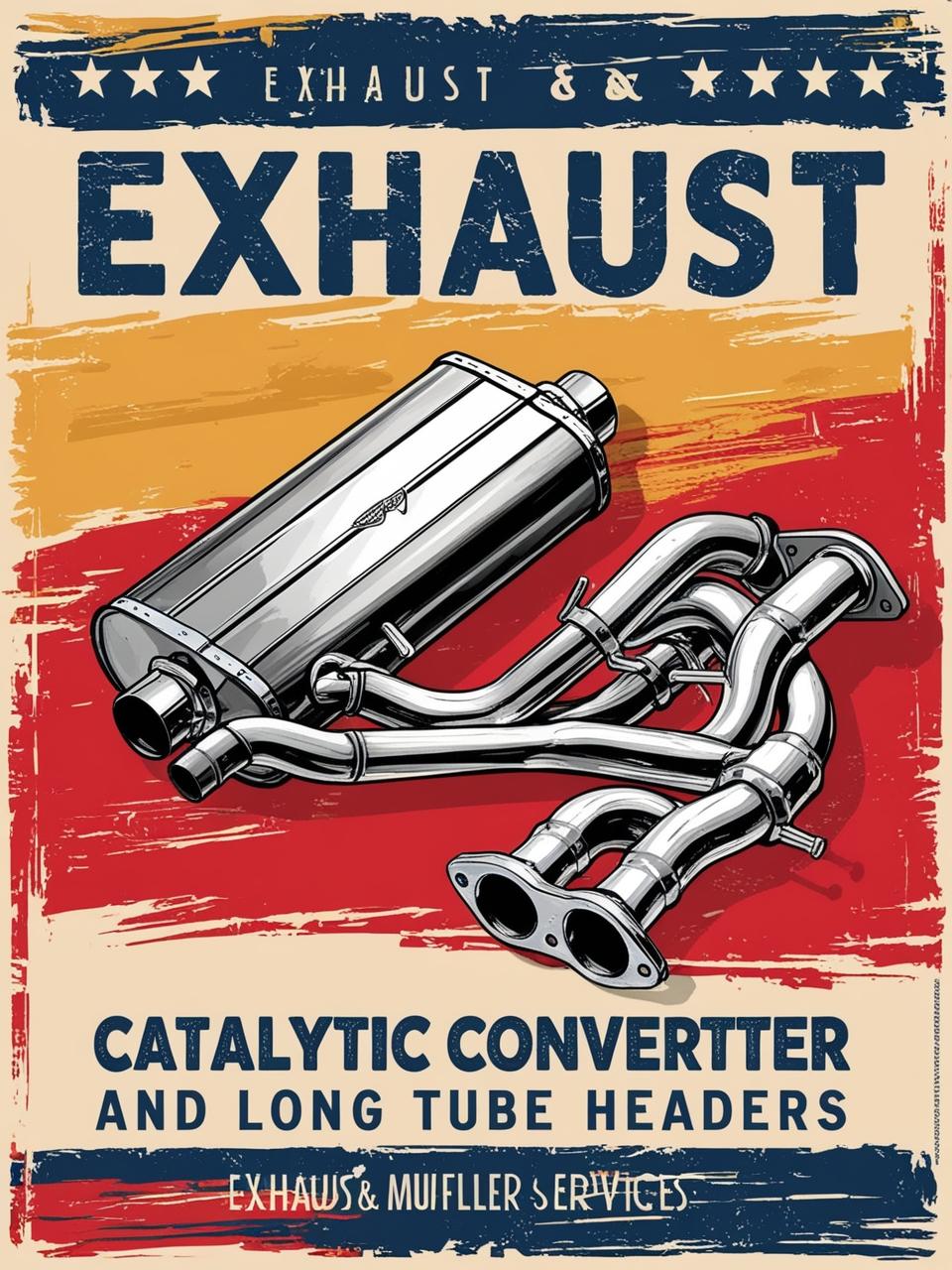 muffler and exhaust pipes