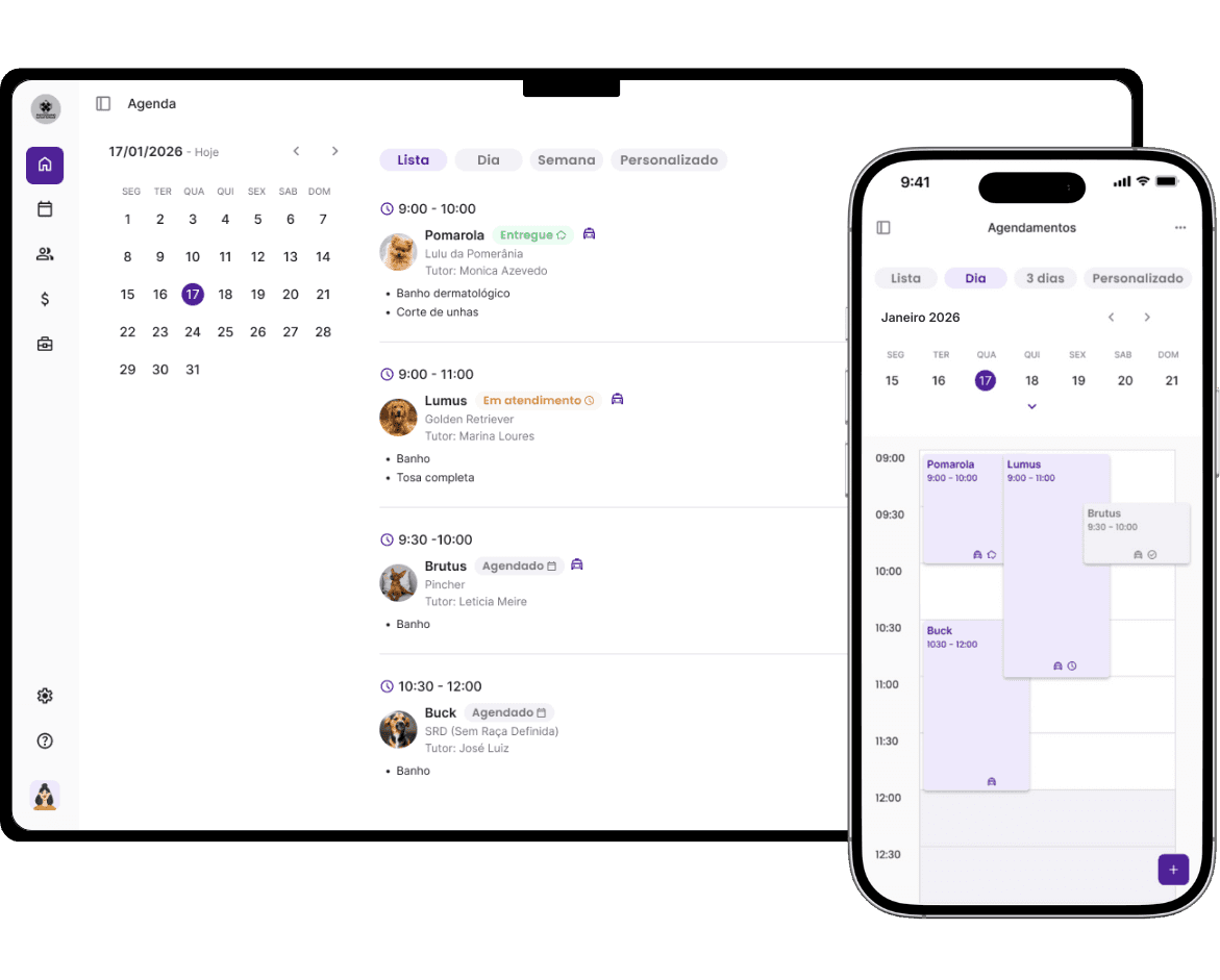Sistema de Gestão para Banho e Tosa