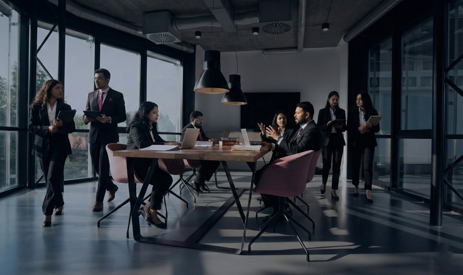 Banner highlighting over 30 years of cumulative legal experience of Triumvir Law partners |