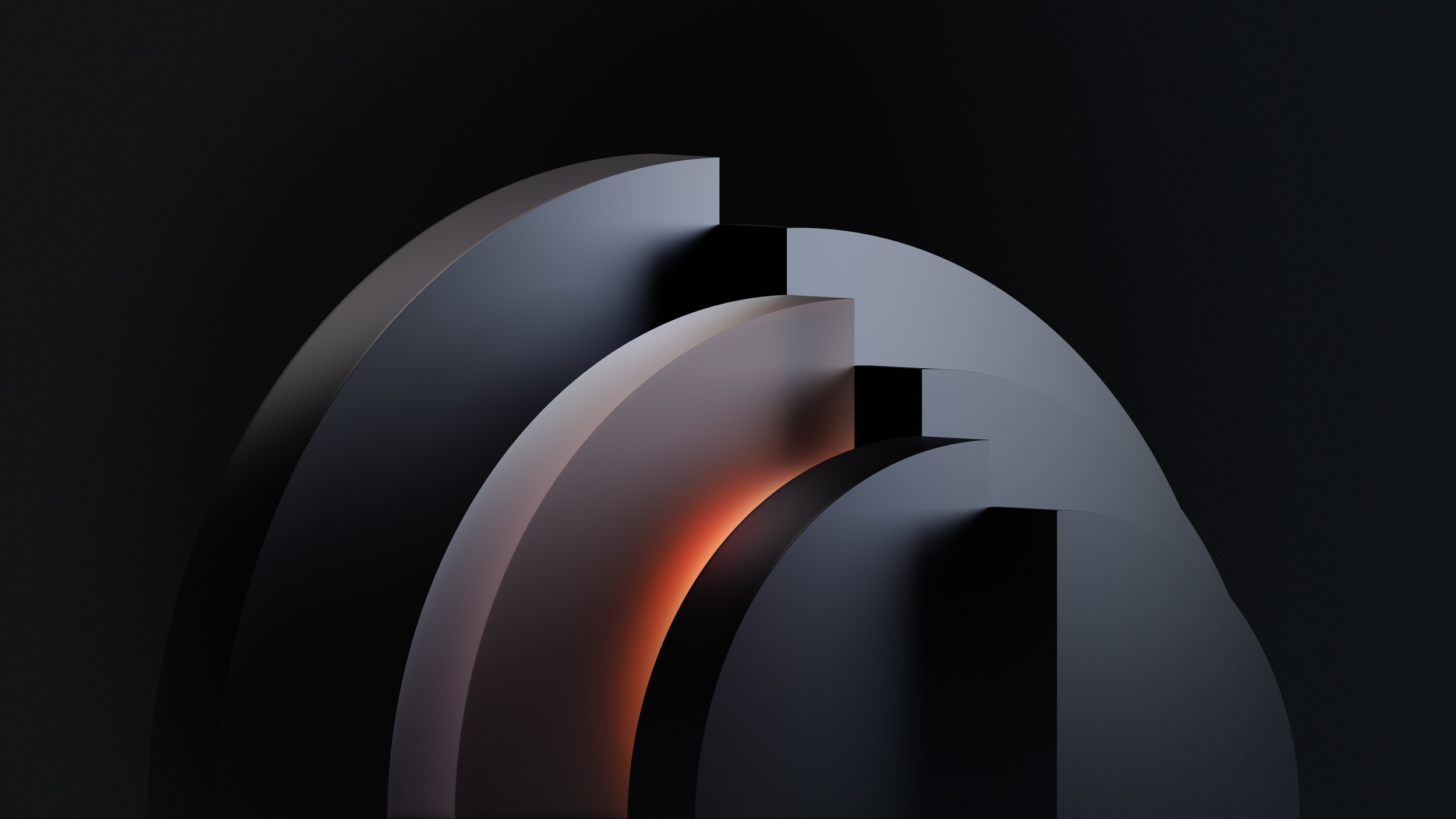 3D motion graphics rendered in Cinema 4D, with Redshift creating clean lines and vibrant textural contrasts.