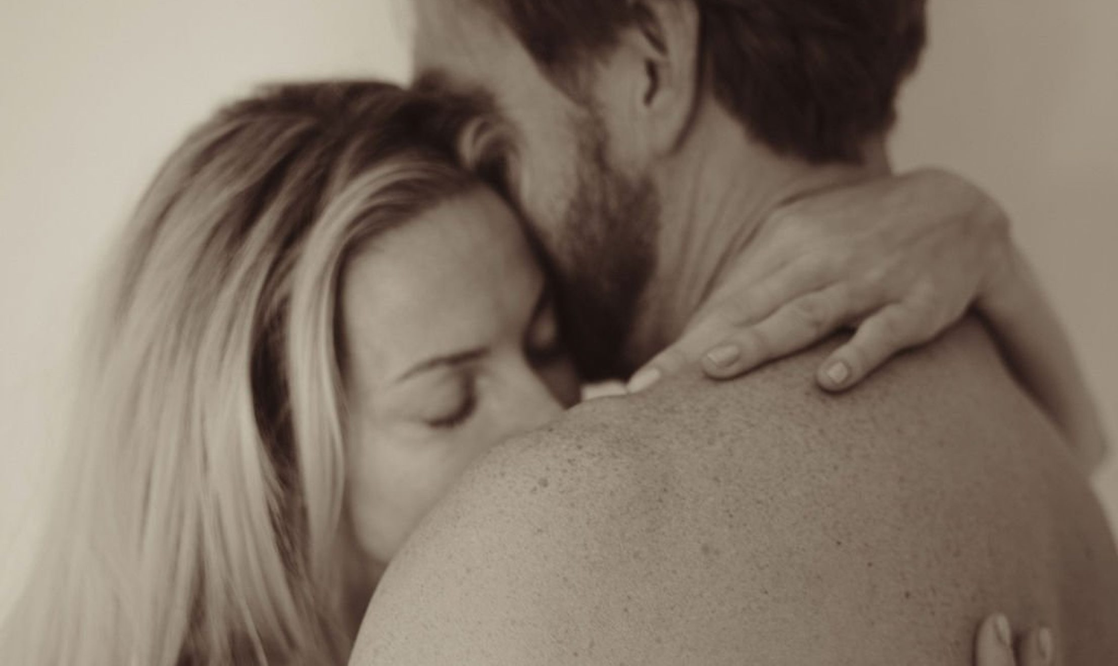 Couple in intimate embrace reconnecting after lost sex drive