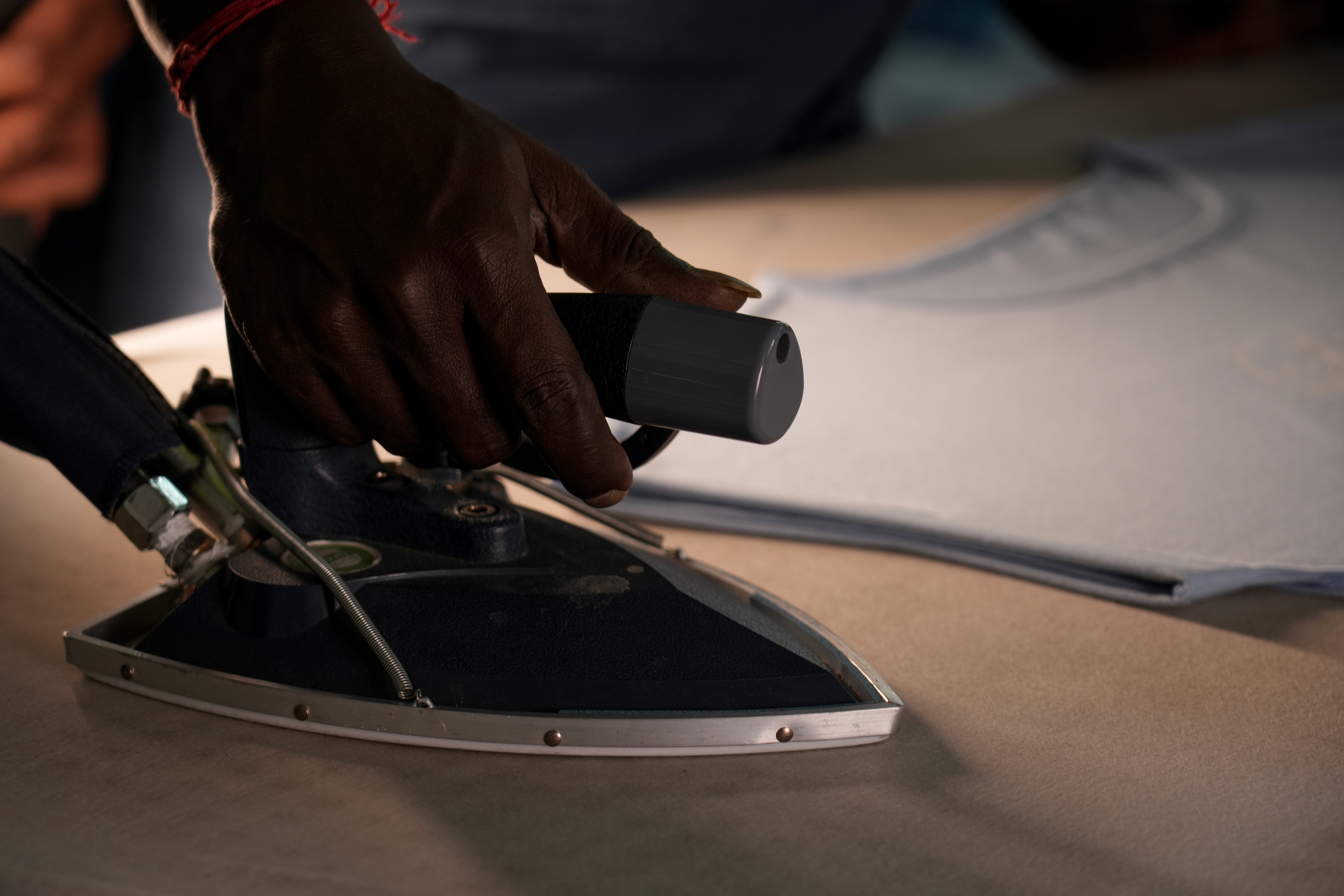 futuristic robot with a grey background