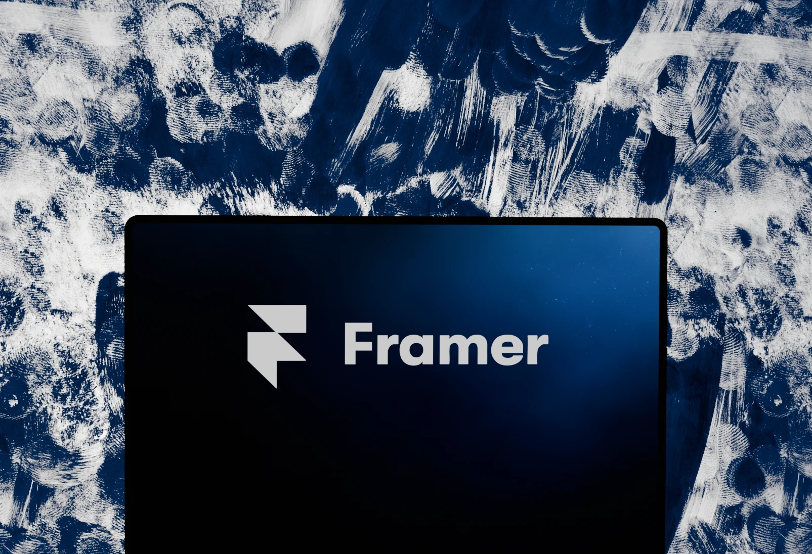 Mockup 3D du logo Framer