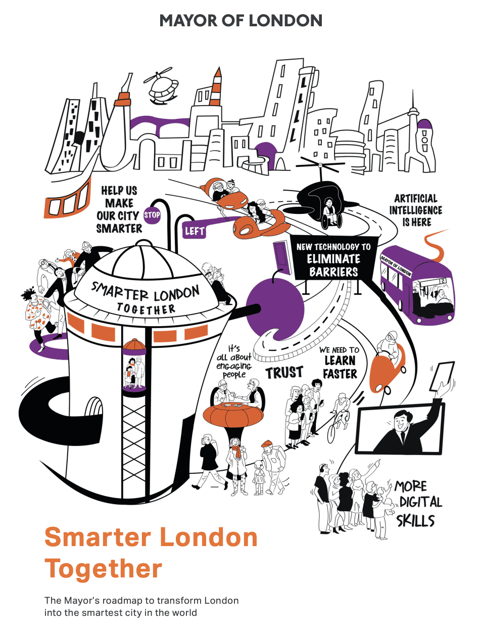 Cover of London's smart city project proposal from 2018