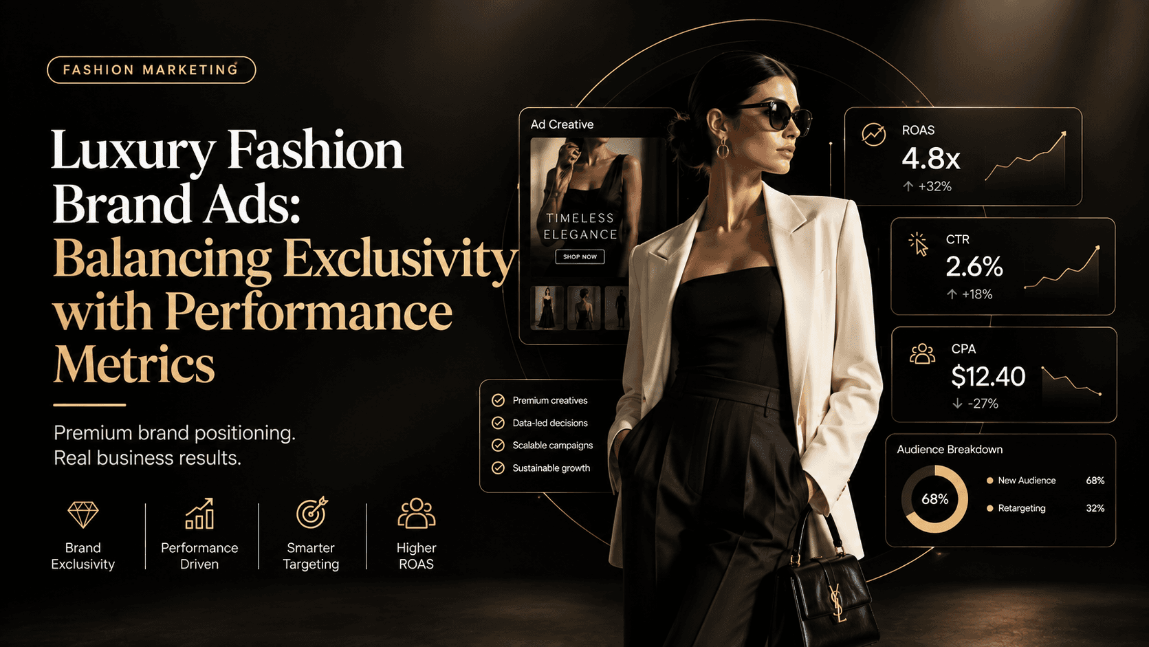 Luxury Fashion Brand Ads Balancing Exclusivity with Performance Metrics