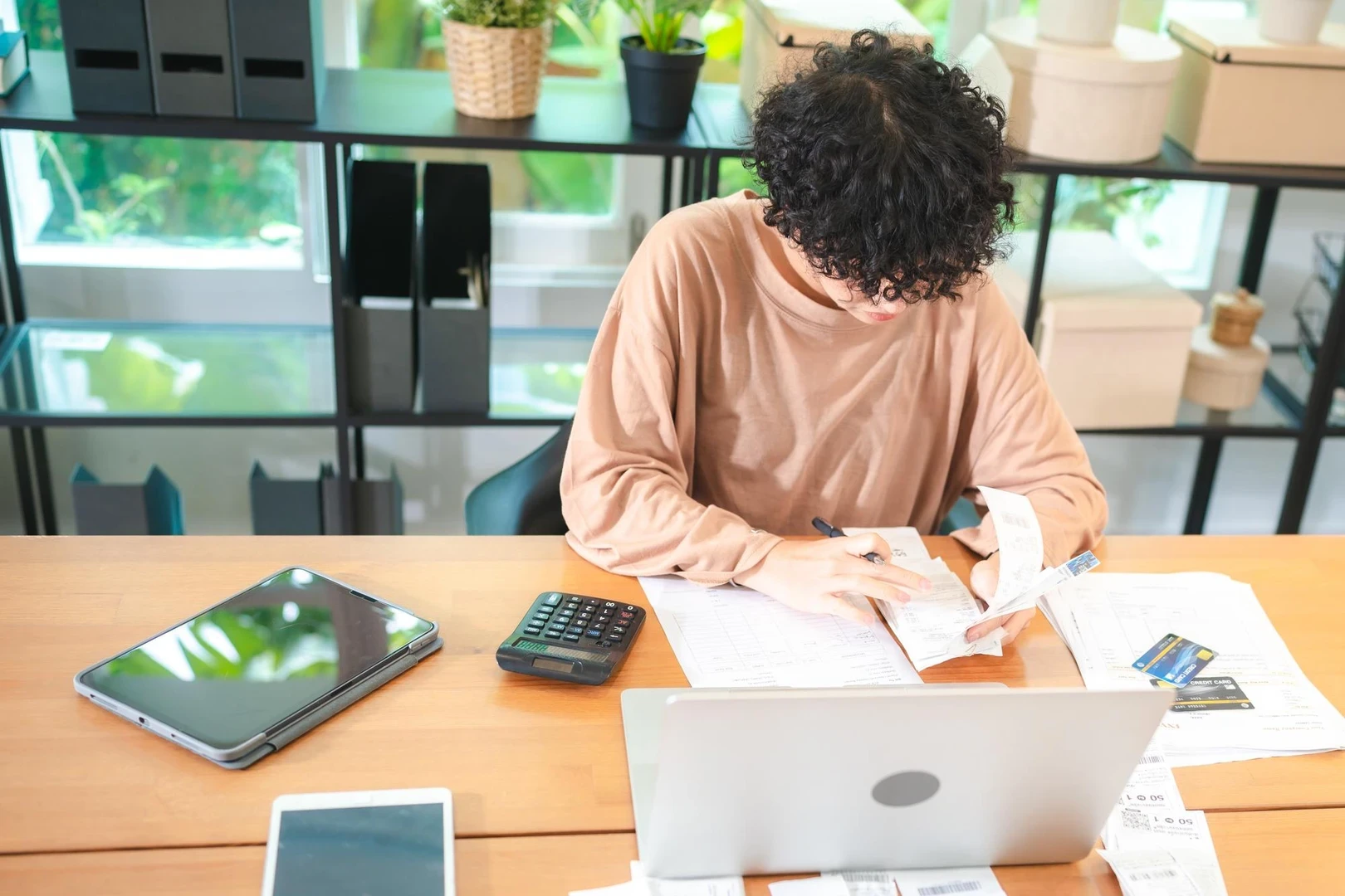 Modern Businesswoman Working from Home Young Female Entrepreneur Using Laptop for Freelance project