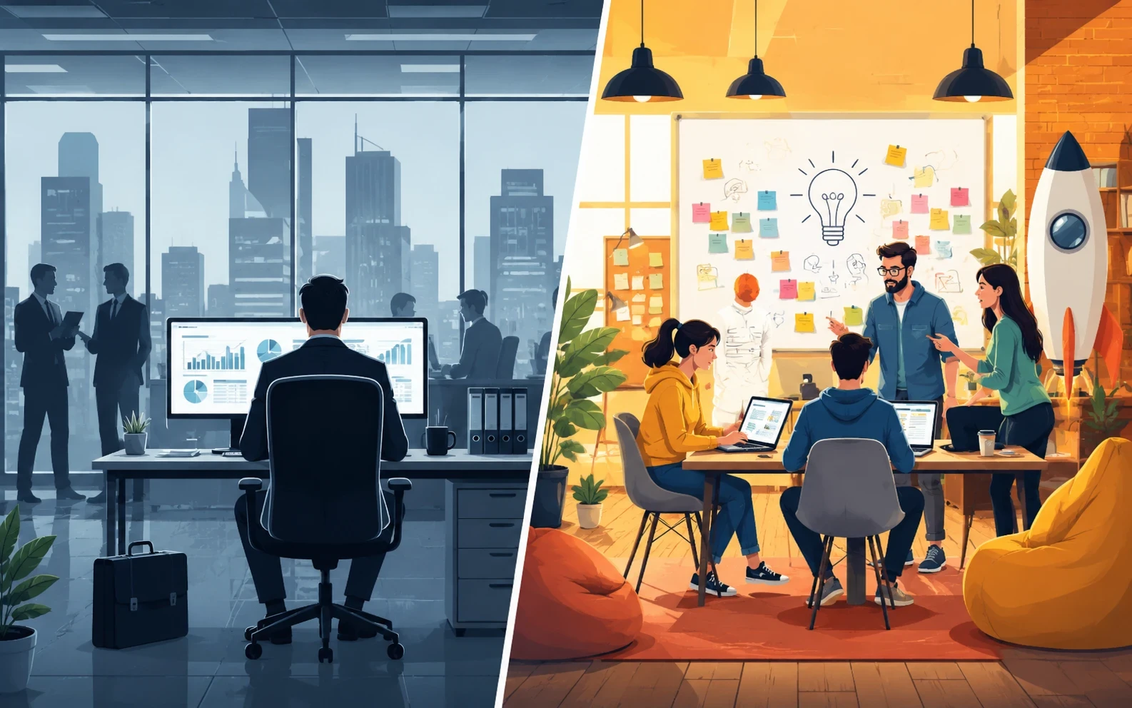 Corporate vs Startup Career  bba course
