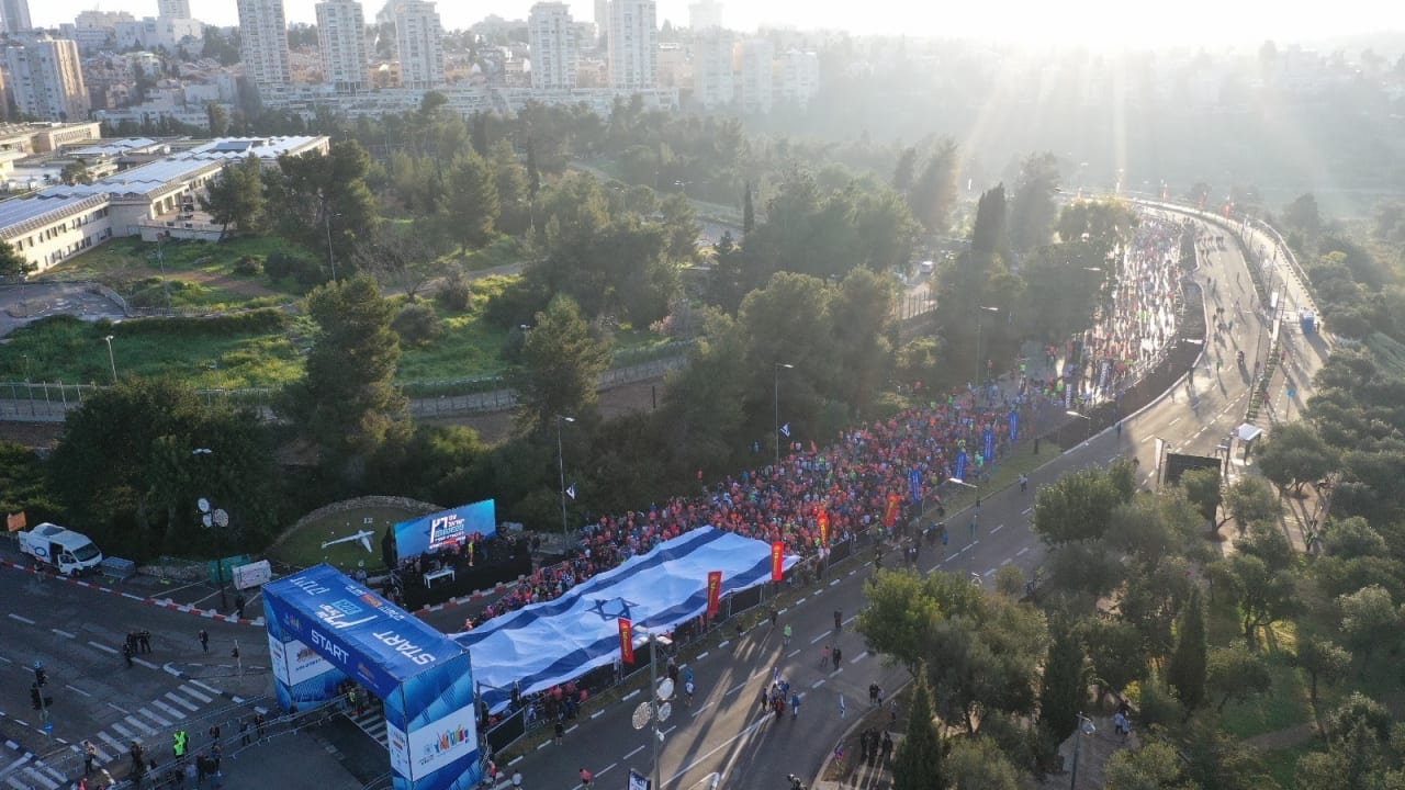 Picture of Jerusalem marathon.