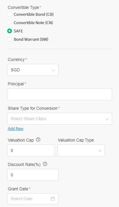 update the information based on the convertible.