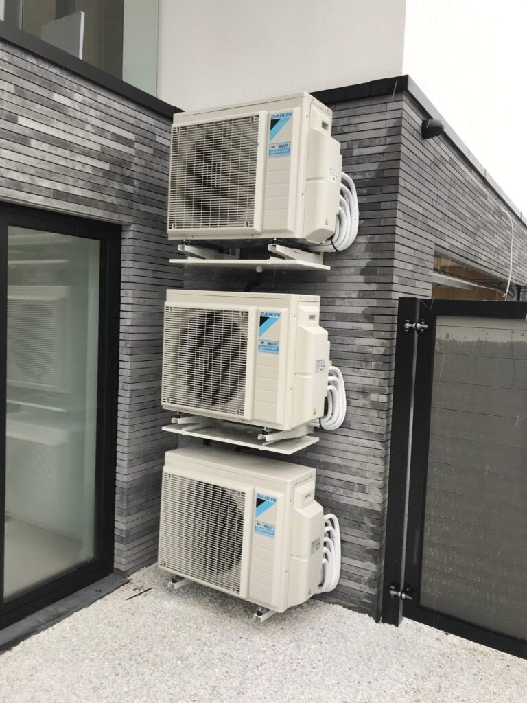 Realisatie door Klimacalor in Gent airconditioning warmtepompen vloerverwarming en warmtepompboiler