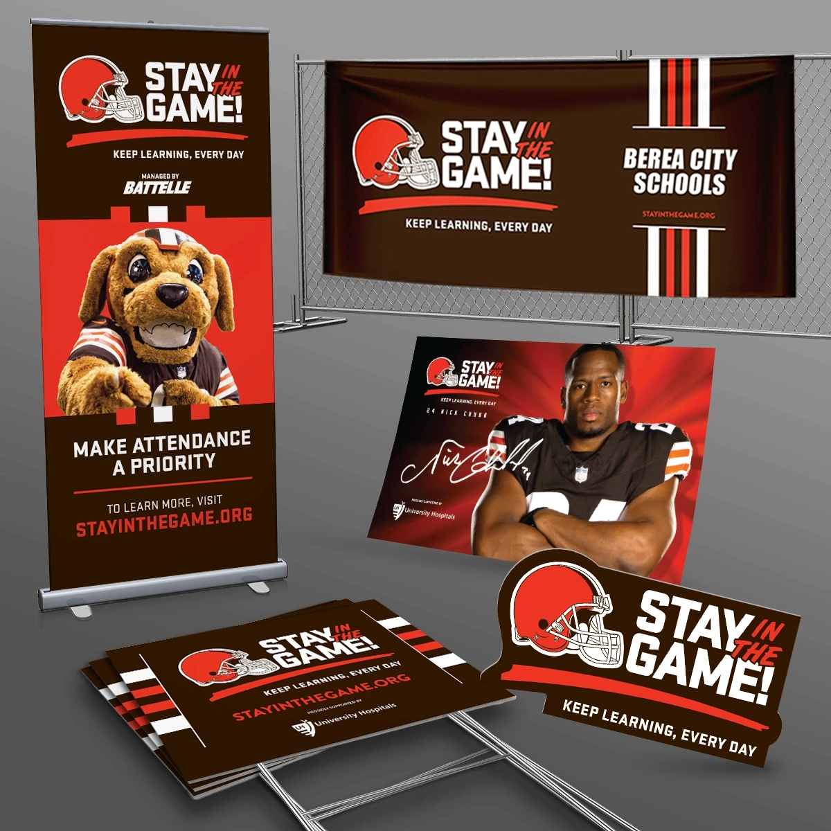 Stay In The Game Banners, Yard Signs, Posters, etc