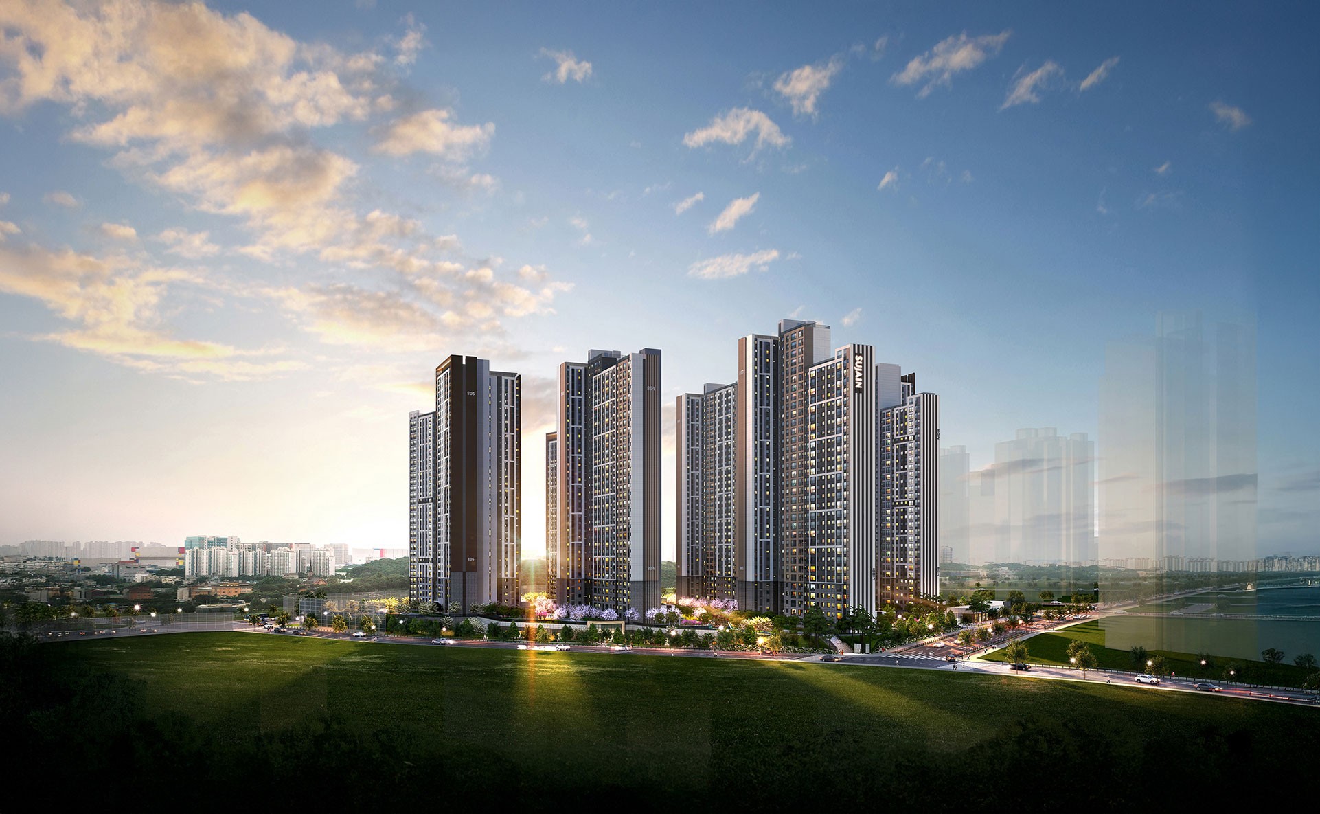 평택 브레인시티 수자인 메인투시도