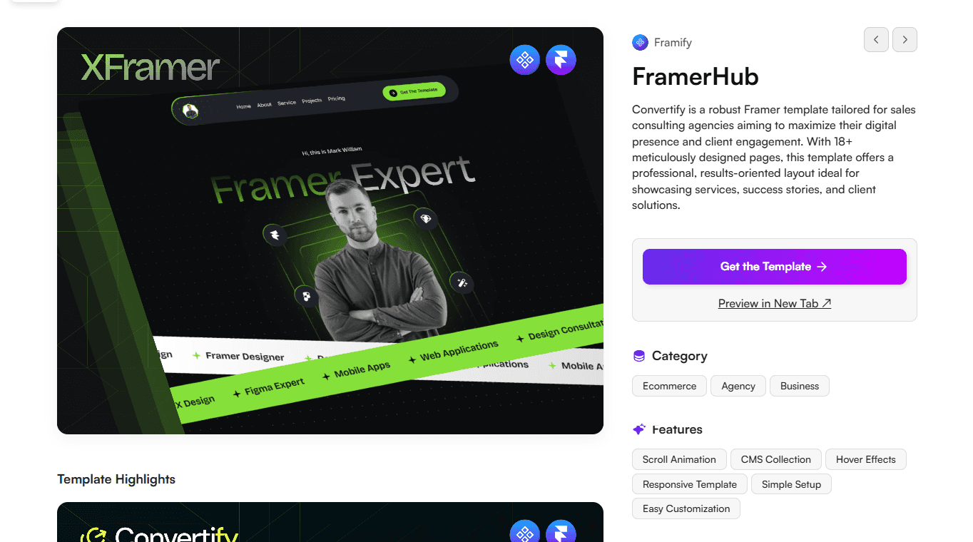 Framer Digital Product Detail Section v9