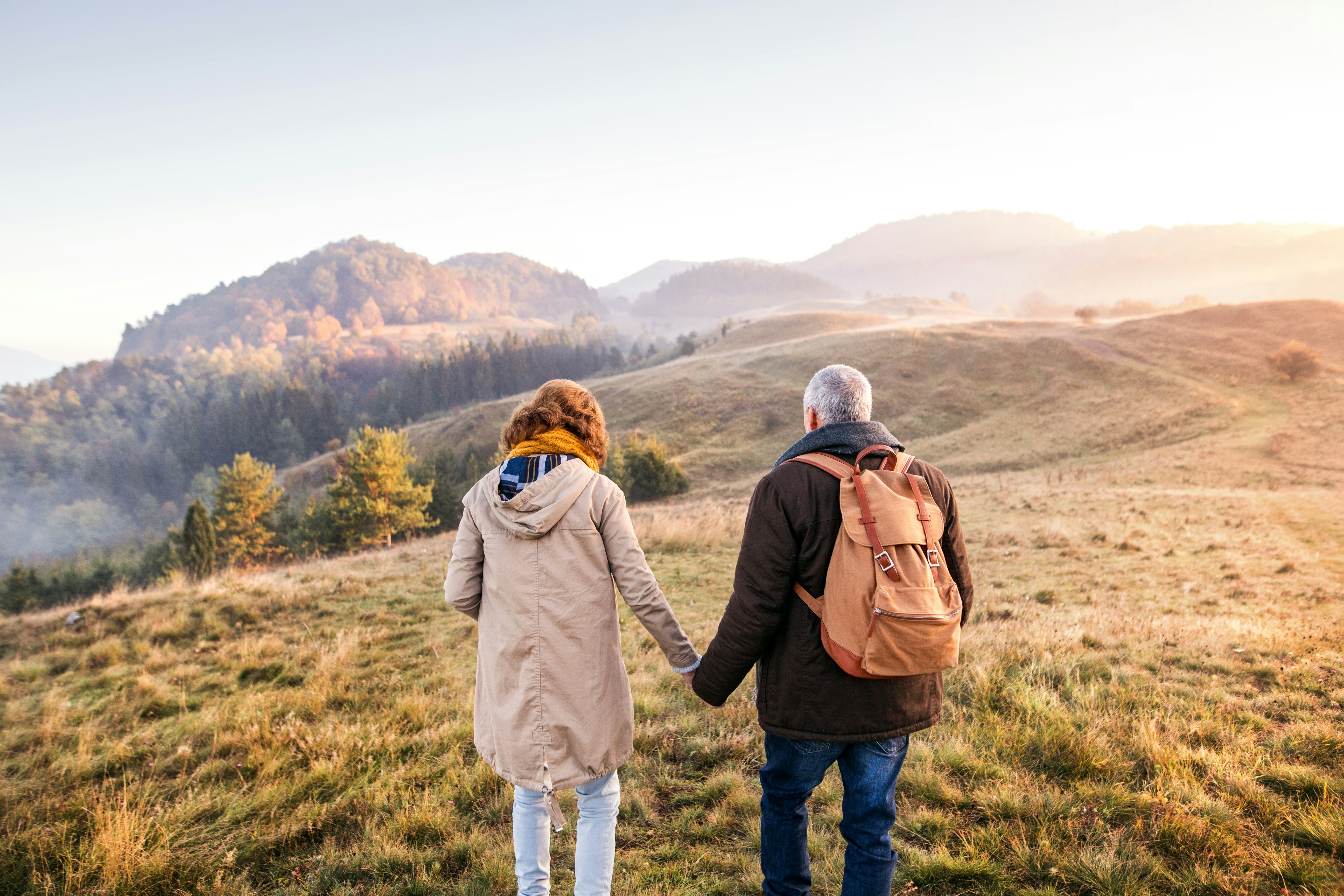 Retired Couple Traveling