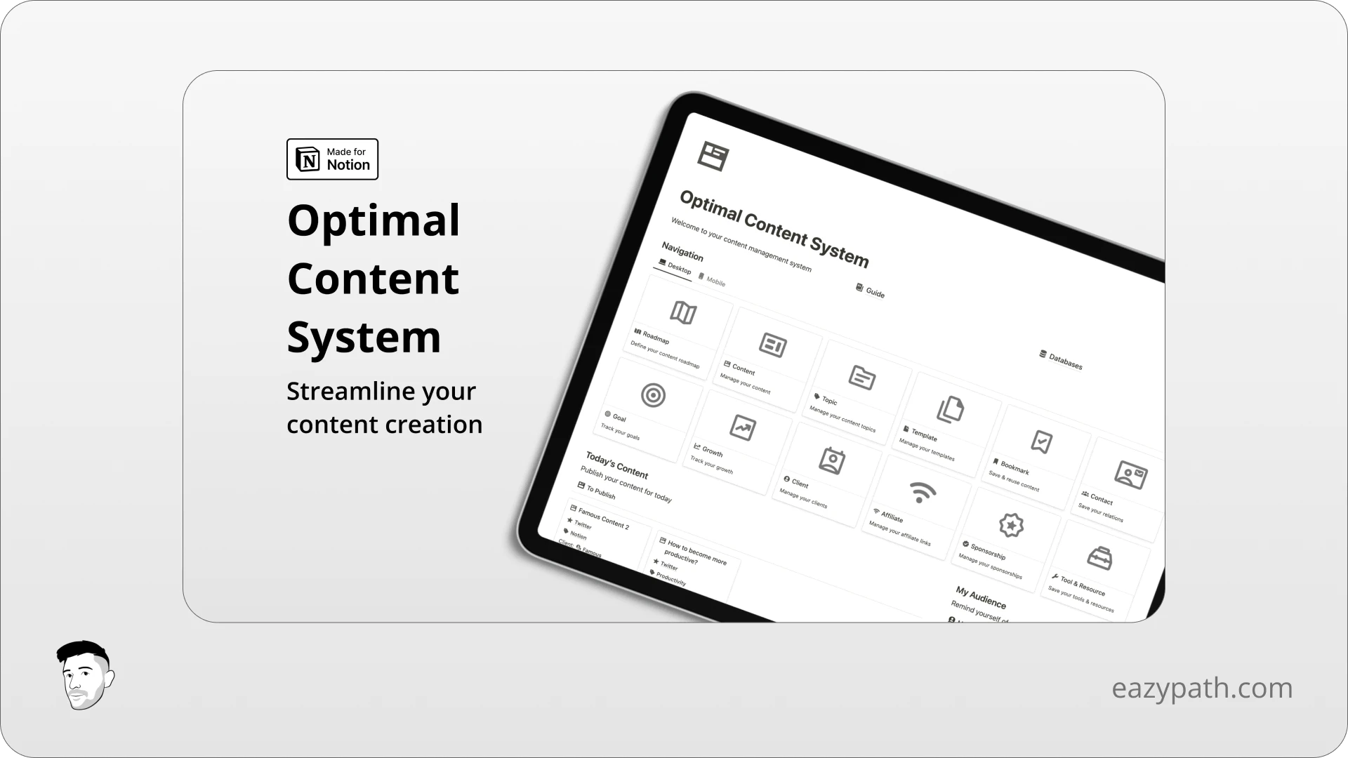 Social Media Notion Templates - Eazypath