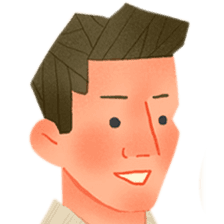営業事務。勤務中の私語や私用携帯の利用が多い田中さんのイラスト。