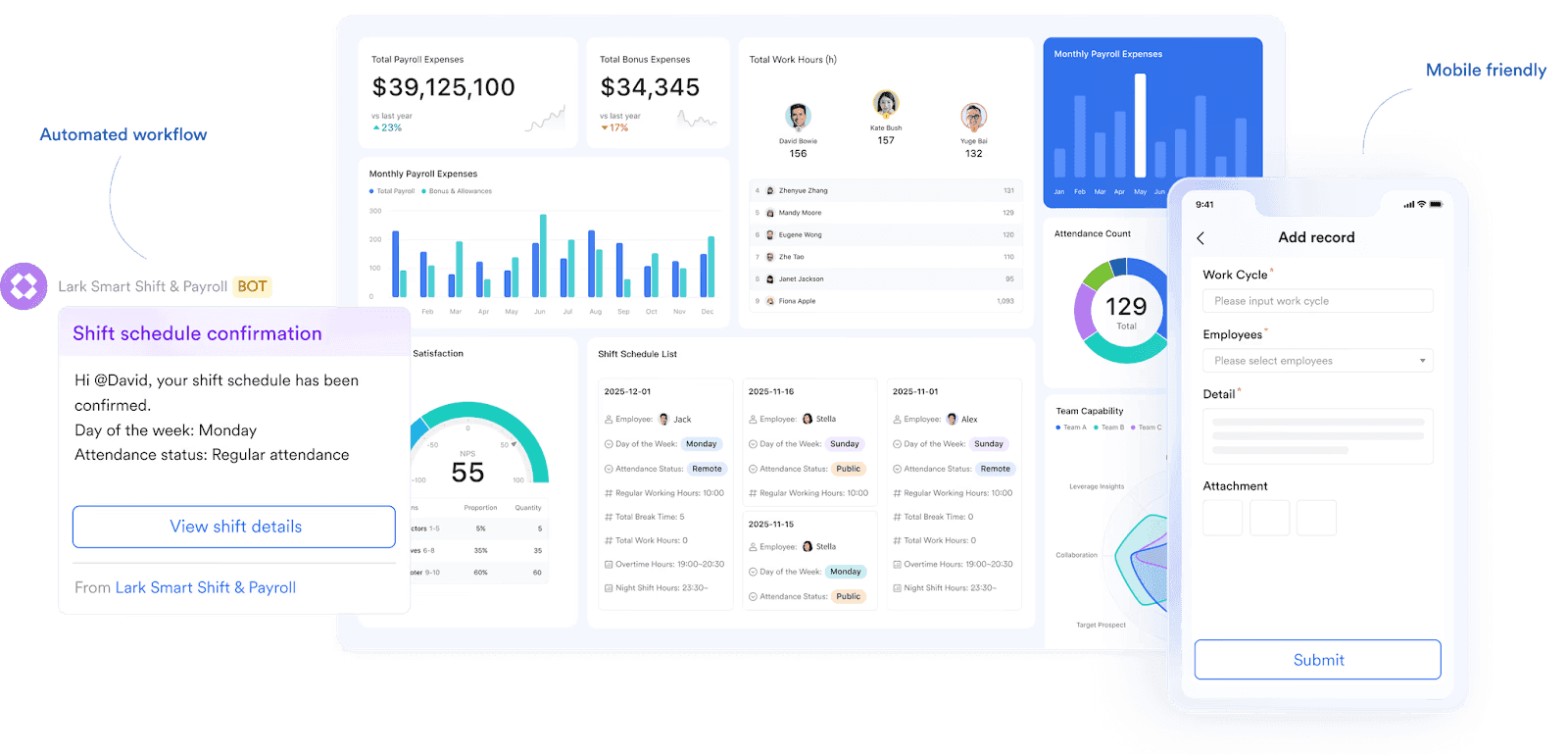 Lark Base for payroll automation