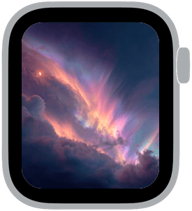 aurora club Apple Watch face preview 3 featuring floral, pride, and summer.