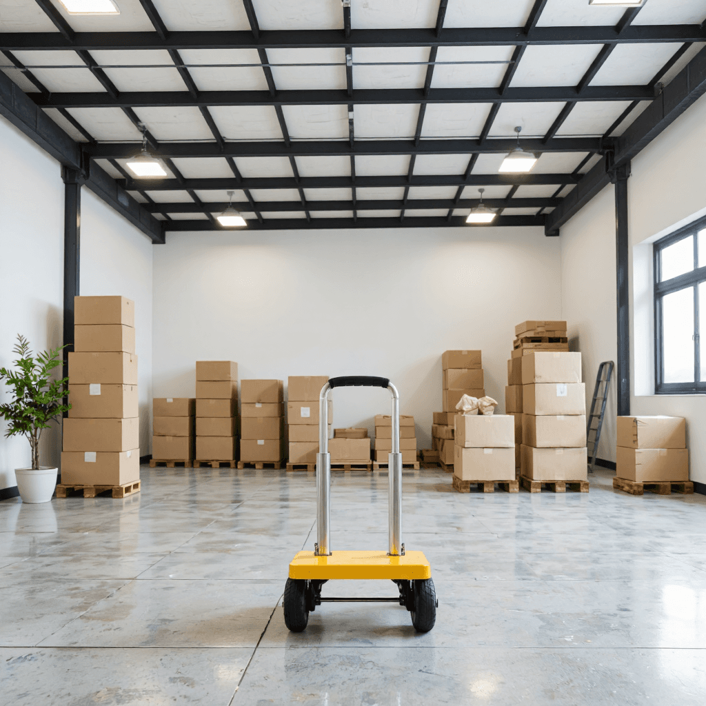 product photography of hand truck or dolly