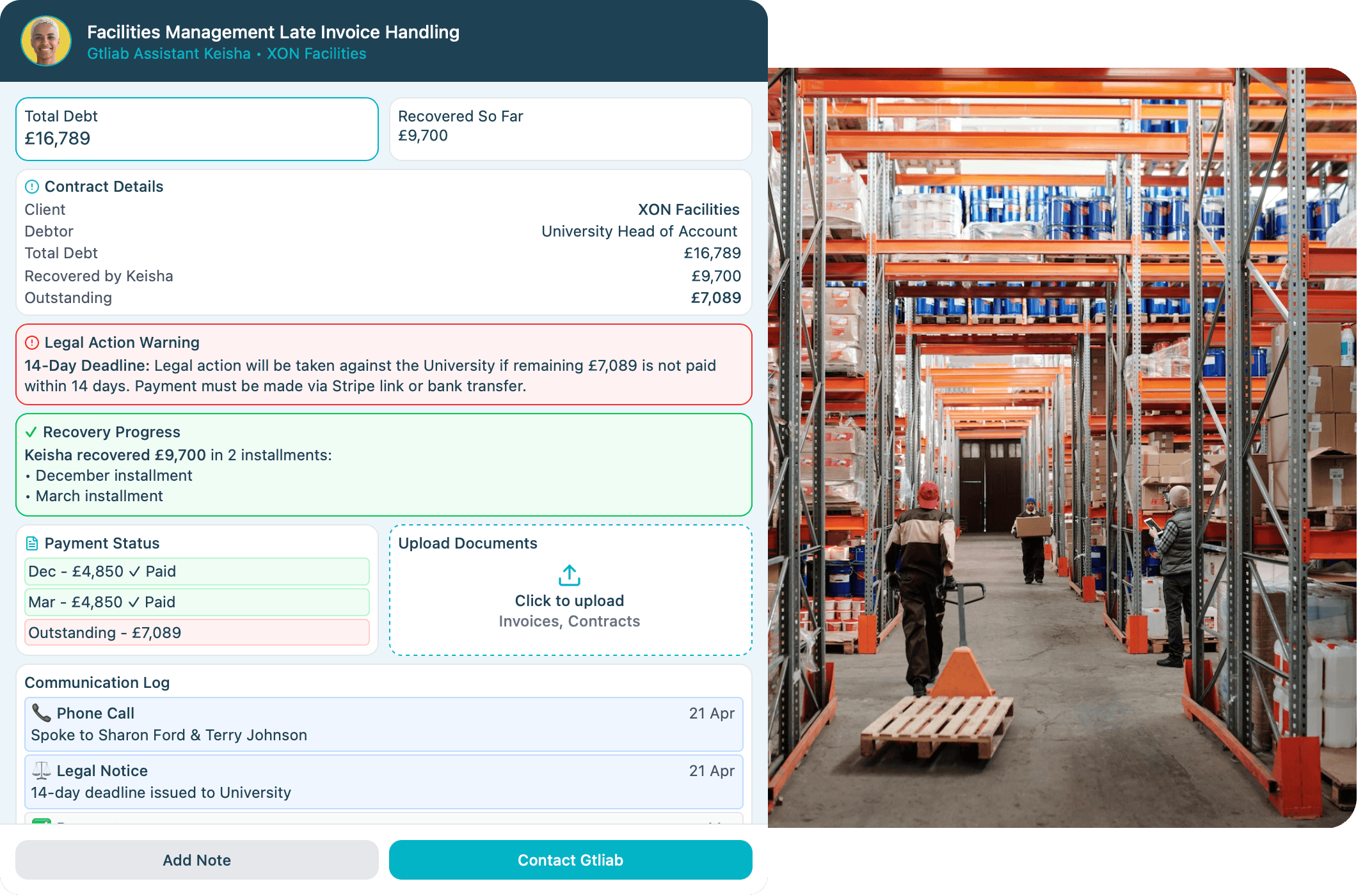 An image of Dreelio's dashboard