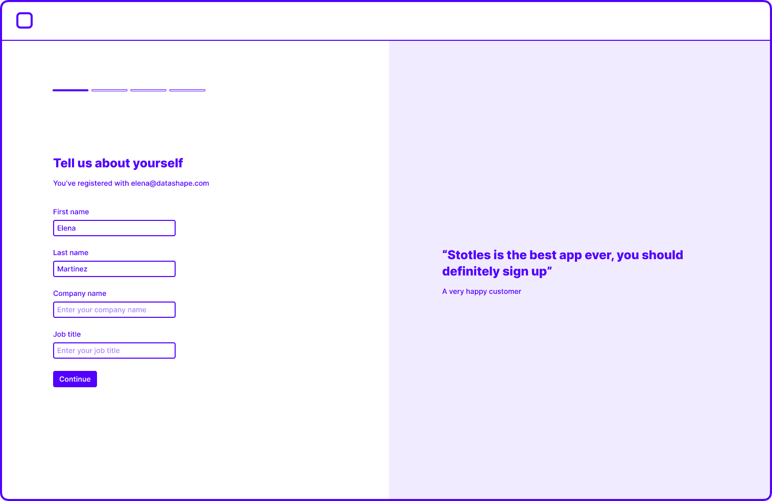 New journey wireframe