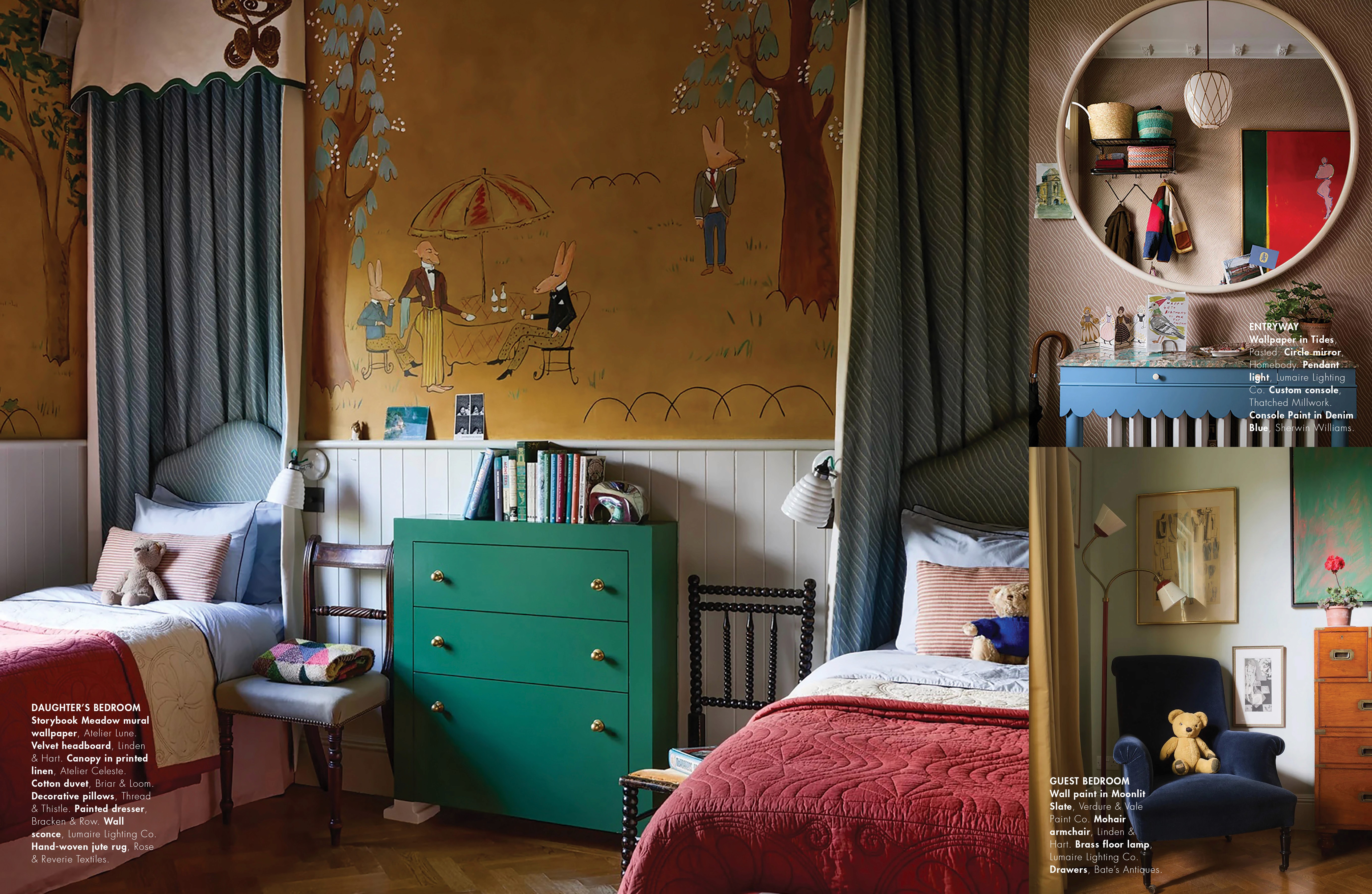 Magazine spread cover article