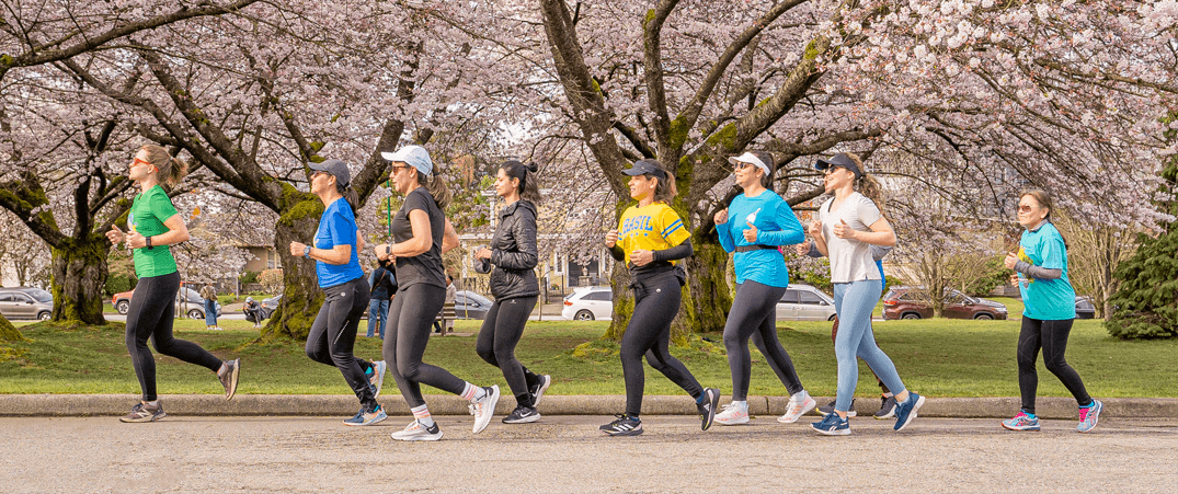 Group photo of all participants jumping together