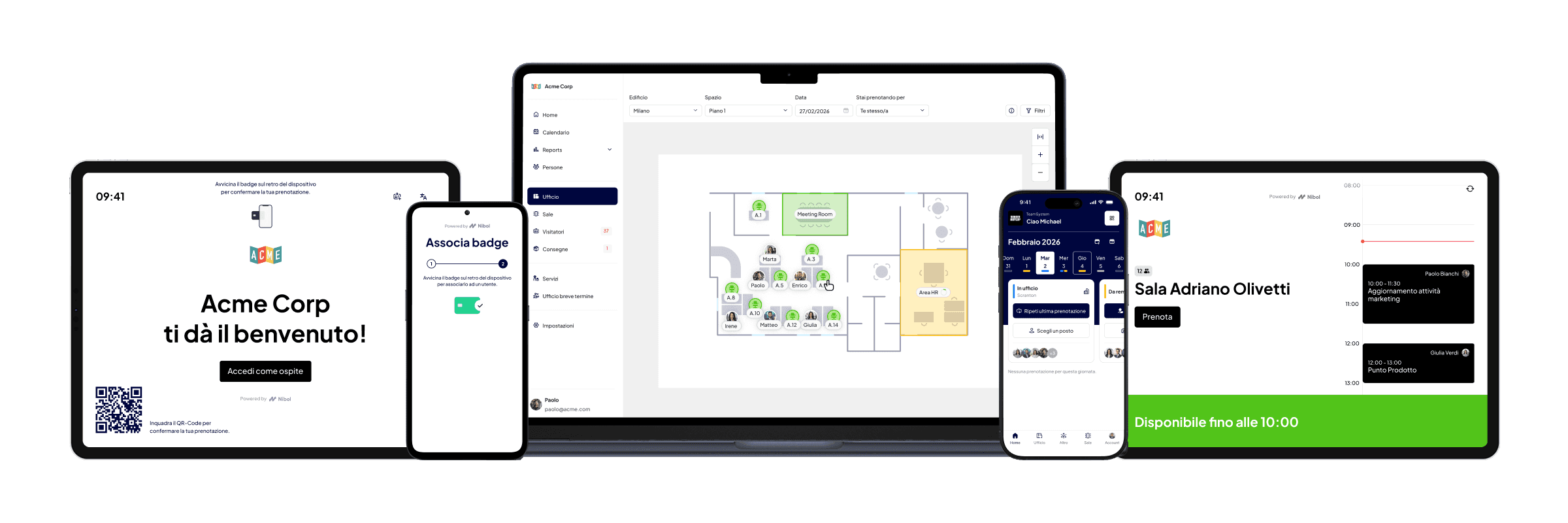 Tutte le piattaforme Nibol