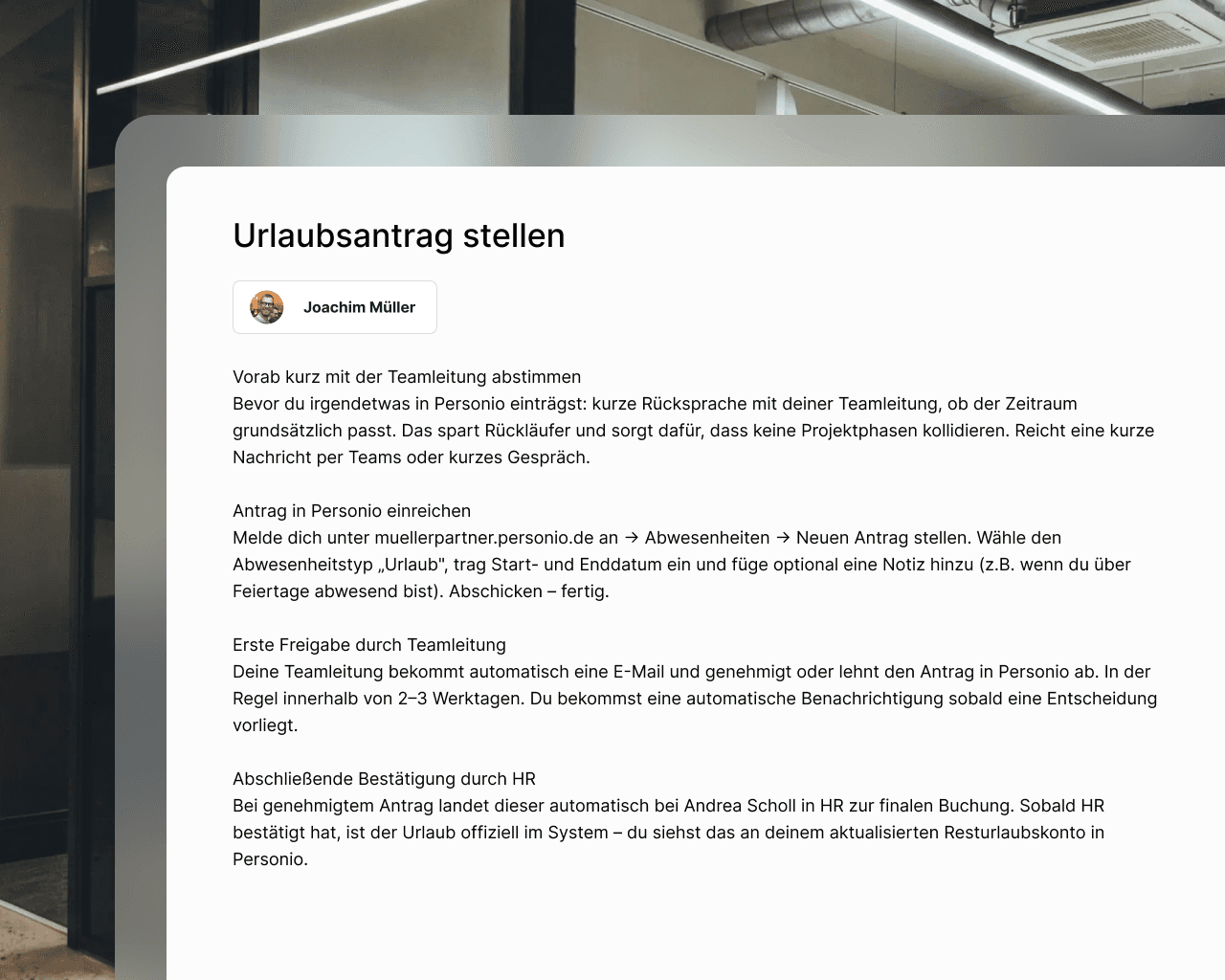Das richtige Wissen