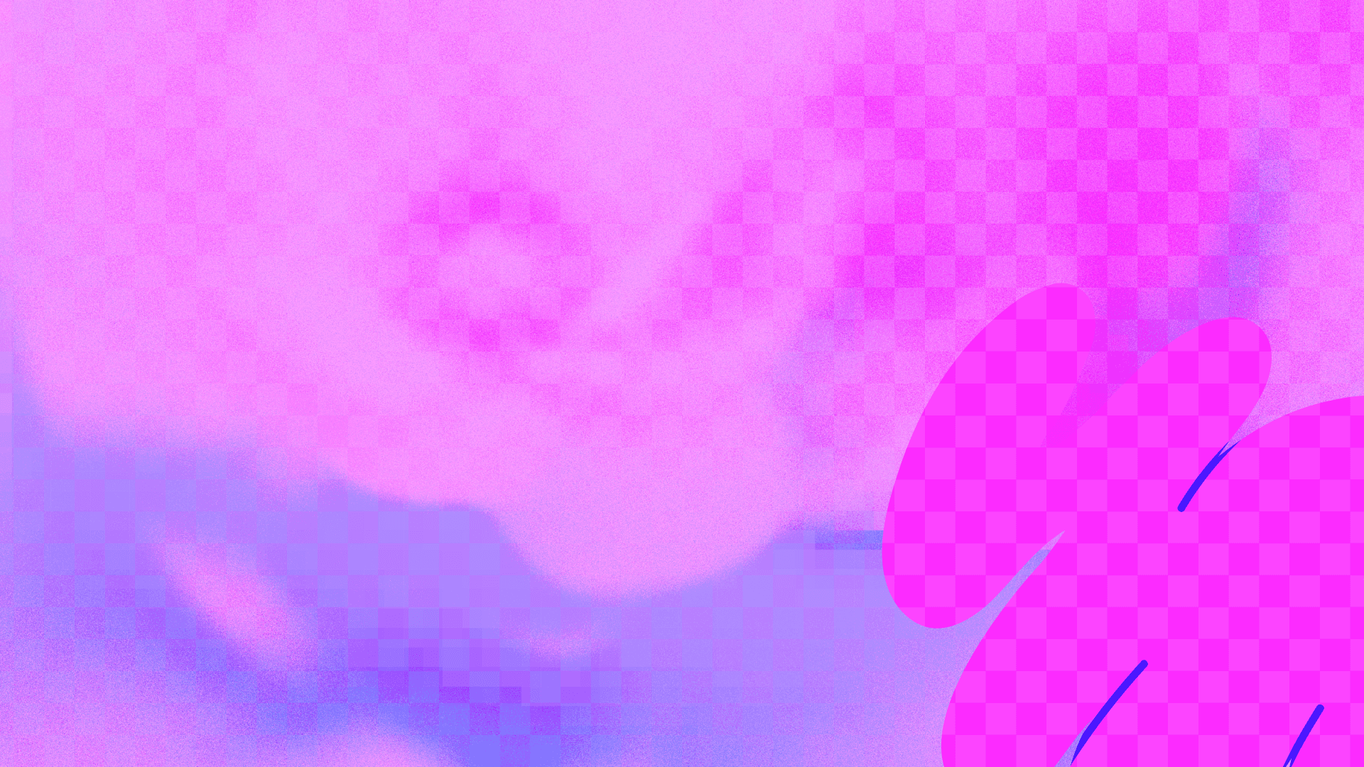 Pink and purple abstract gradient background with soft shapes.