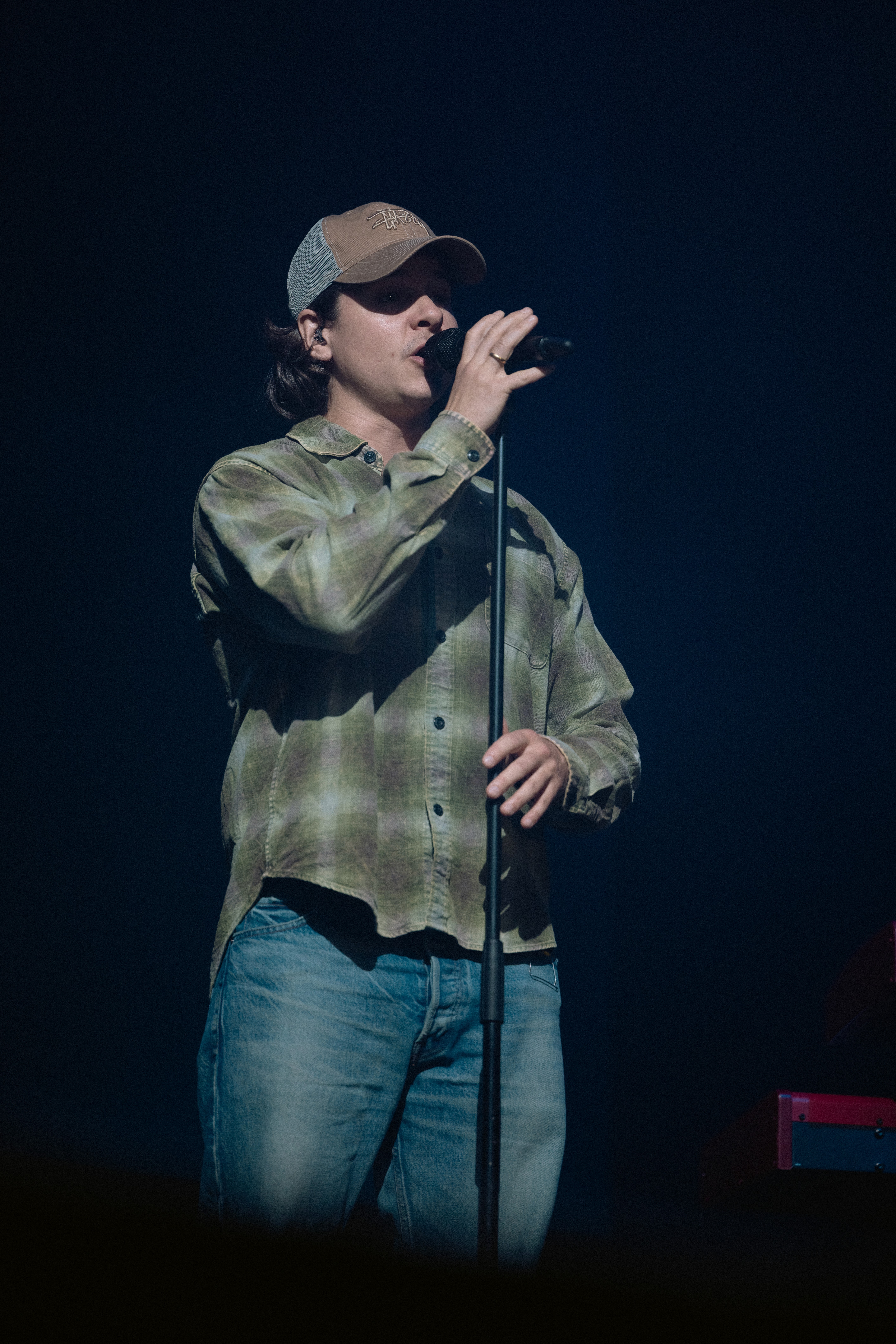 Stylish model in crowd