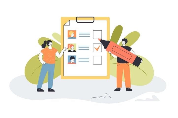 A visual representation of essential components of a job role example.