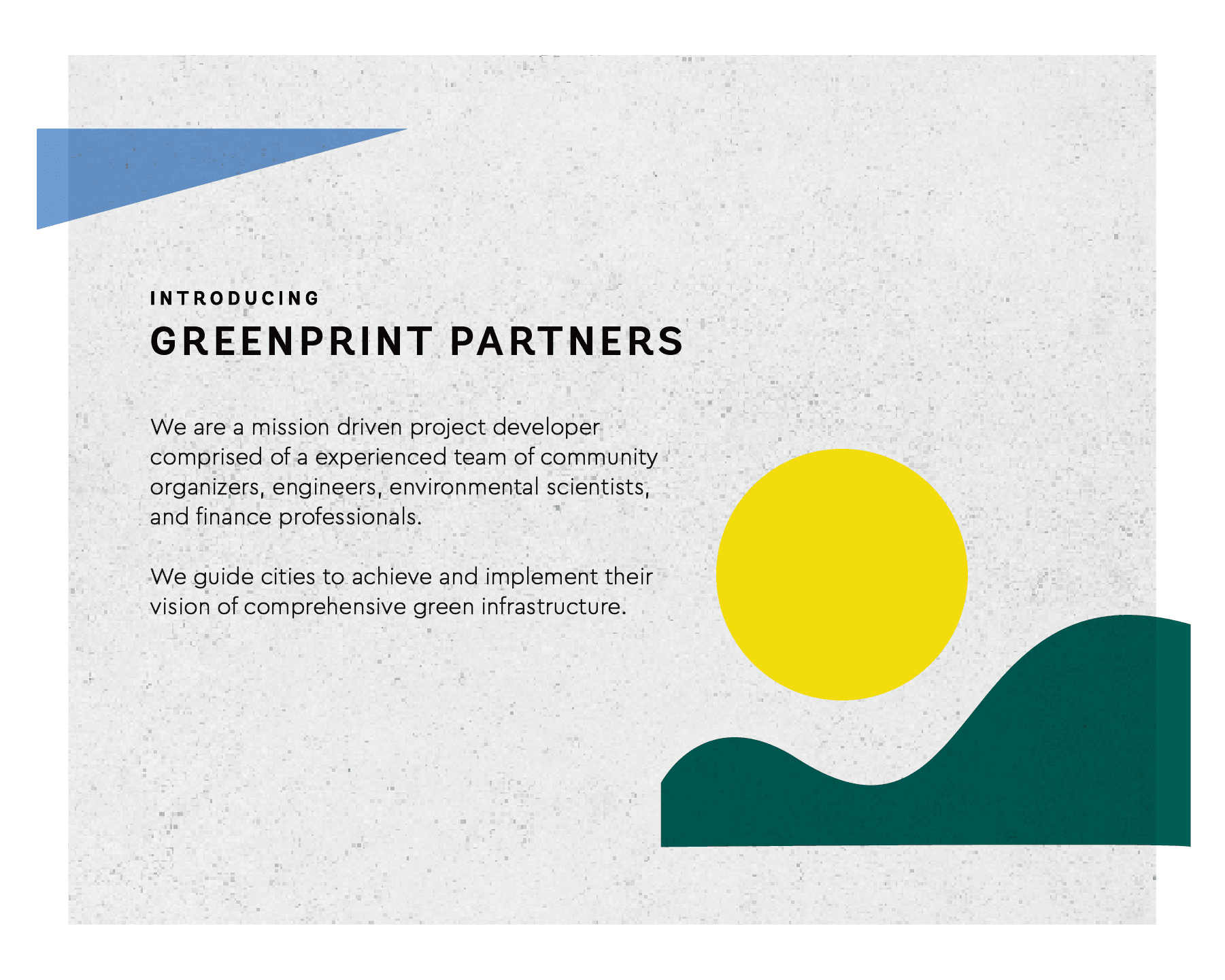 Presentation deck cover for Greenprint Partners