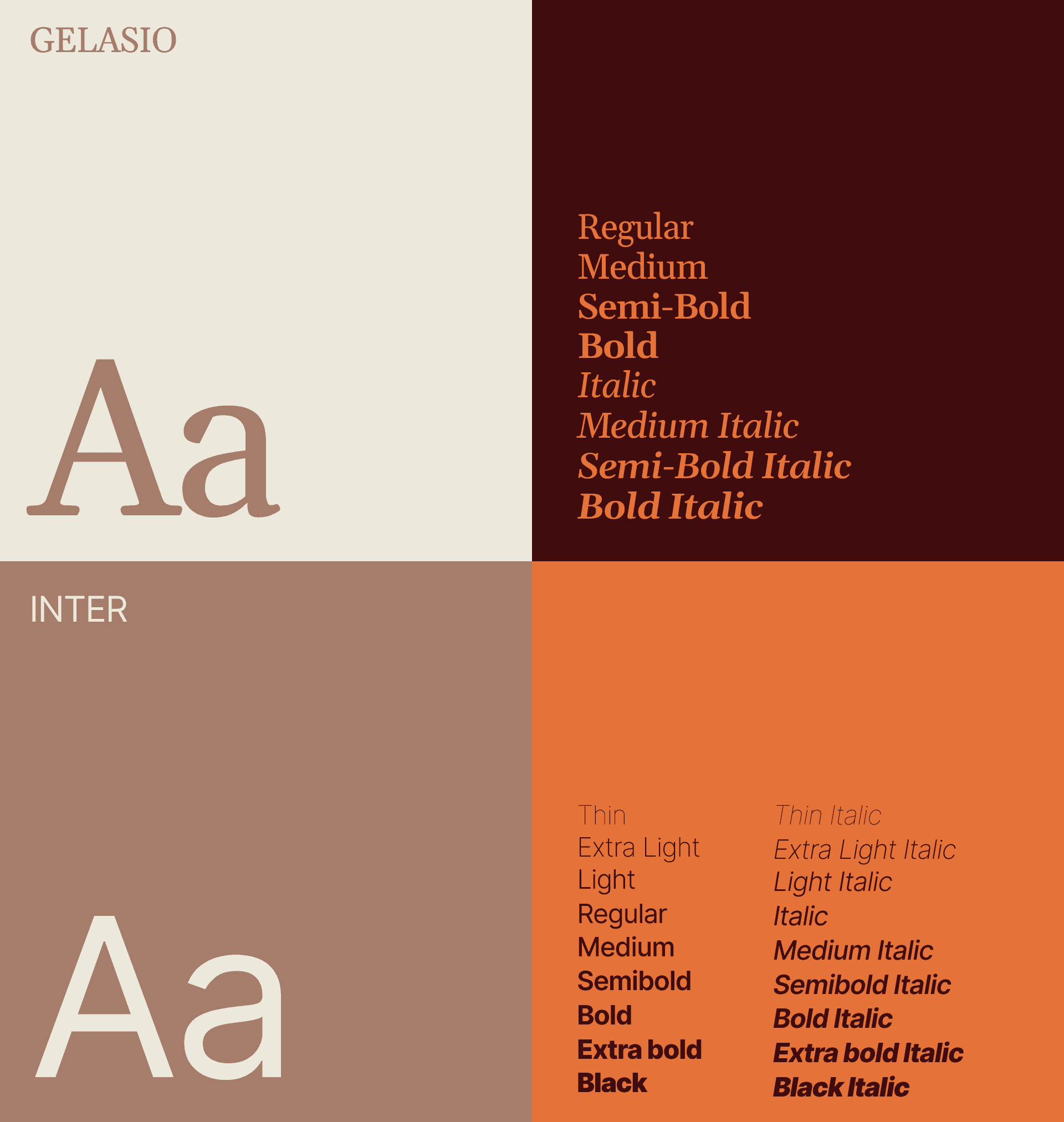 Project Diana Borja Photography.  Typography