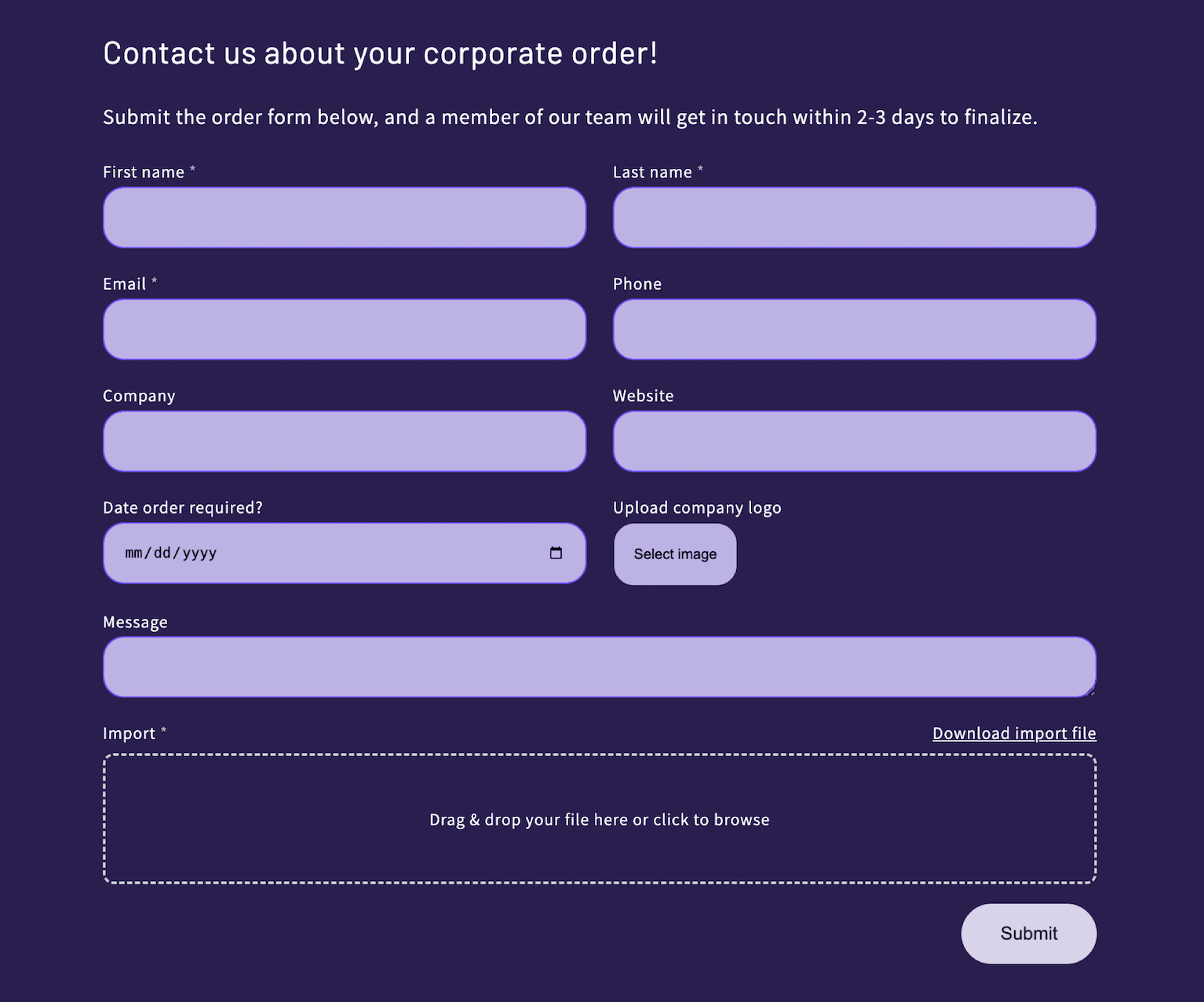 Source: Send to Many - Storefront Inquiry Form