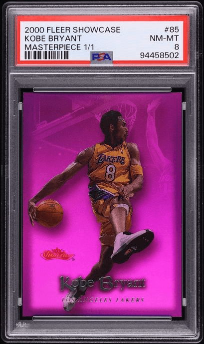 2000 Fleer Showcase Masterpiece Kobe Bryant 1/1 #85 PSA 8 NM-MT
