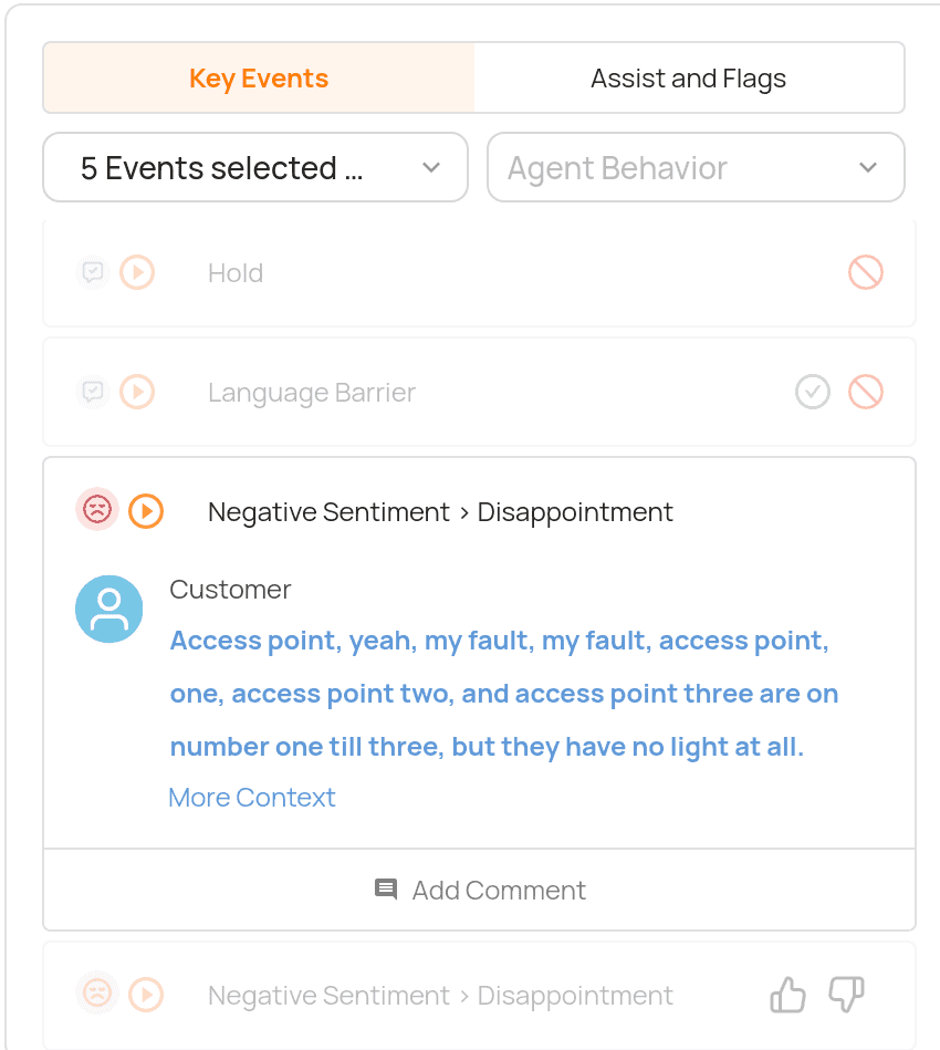 Sentiment analysis to gauge customer feelings