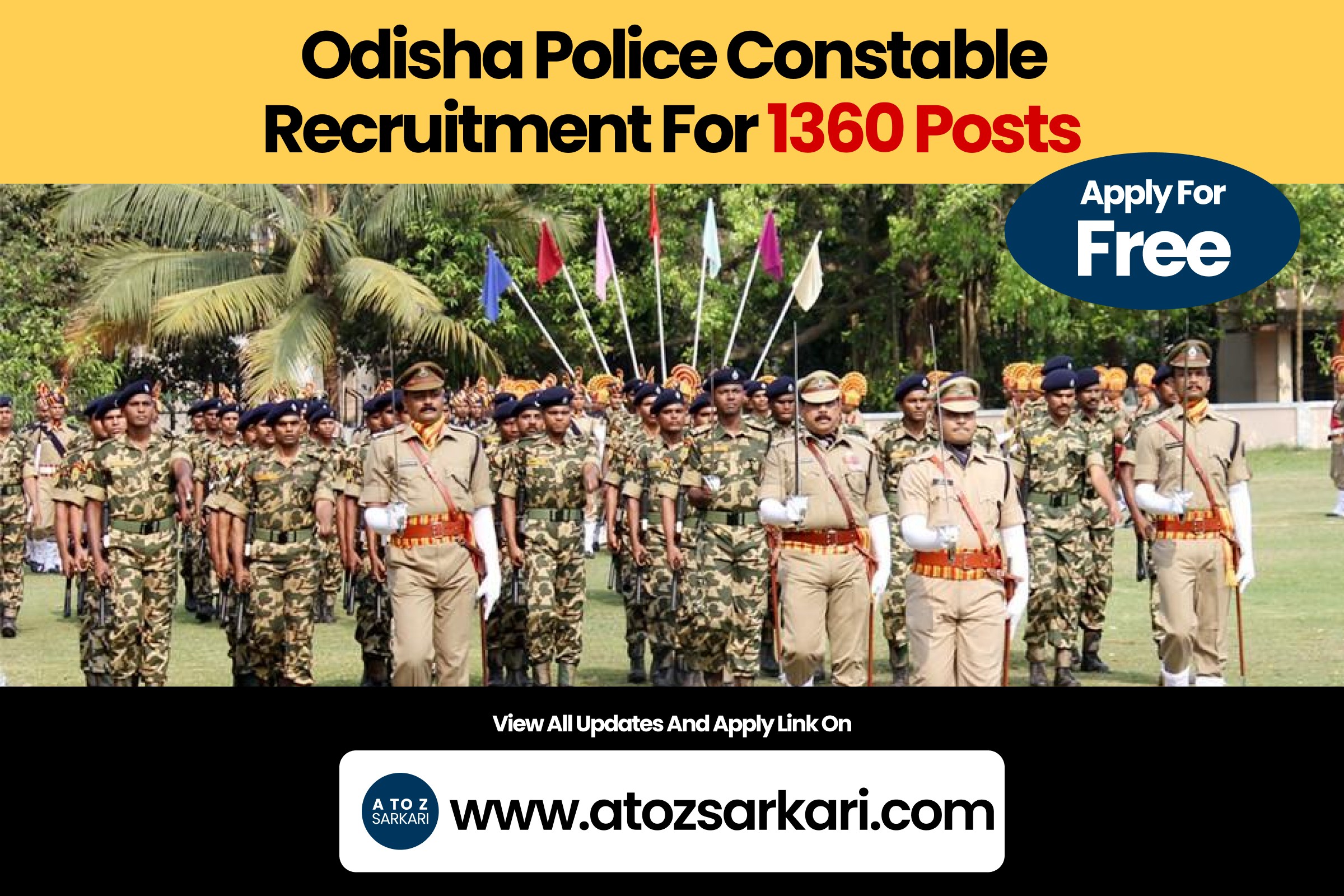 Odisha Police Constable Recruitment for 1360 Posts