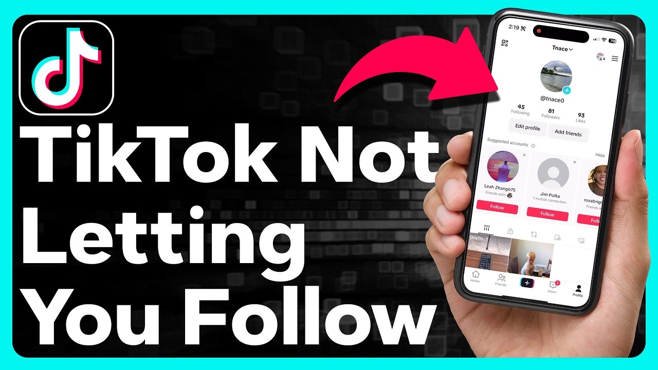 tiktok not letting you follow