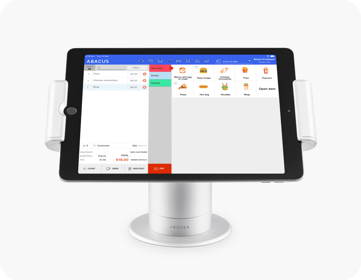 abacus pos system integratio with qr code menu ordering