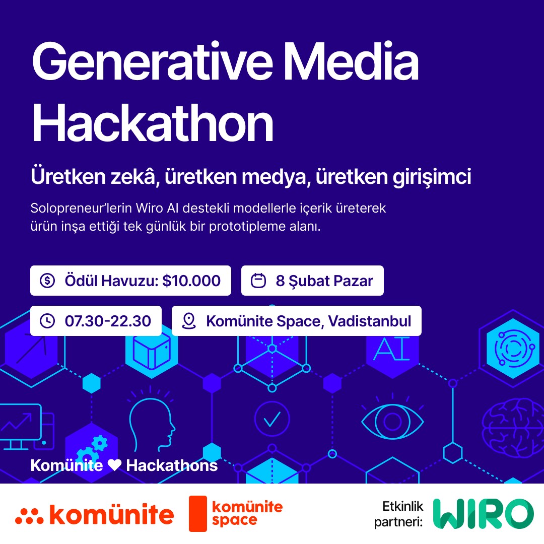 Generative Media Hackathon — Görsel ve video modelleriyle “tek seferlik içerik”ten “tekrar eden üretim hattı”na geçin.