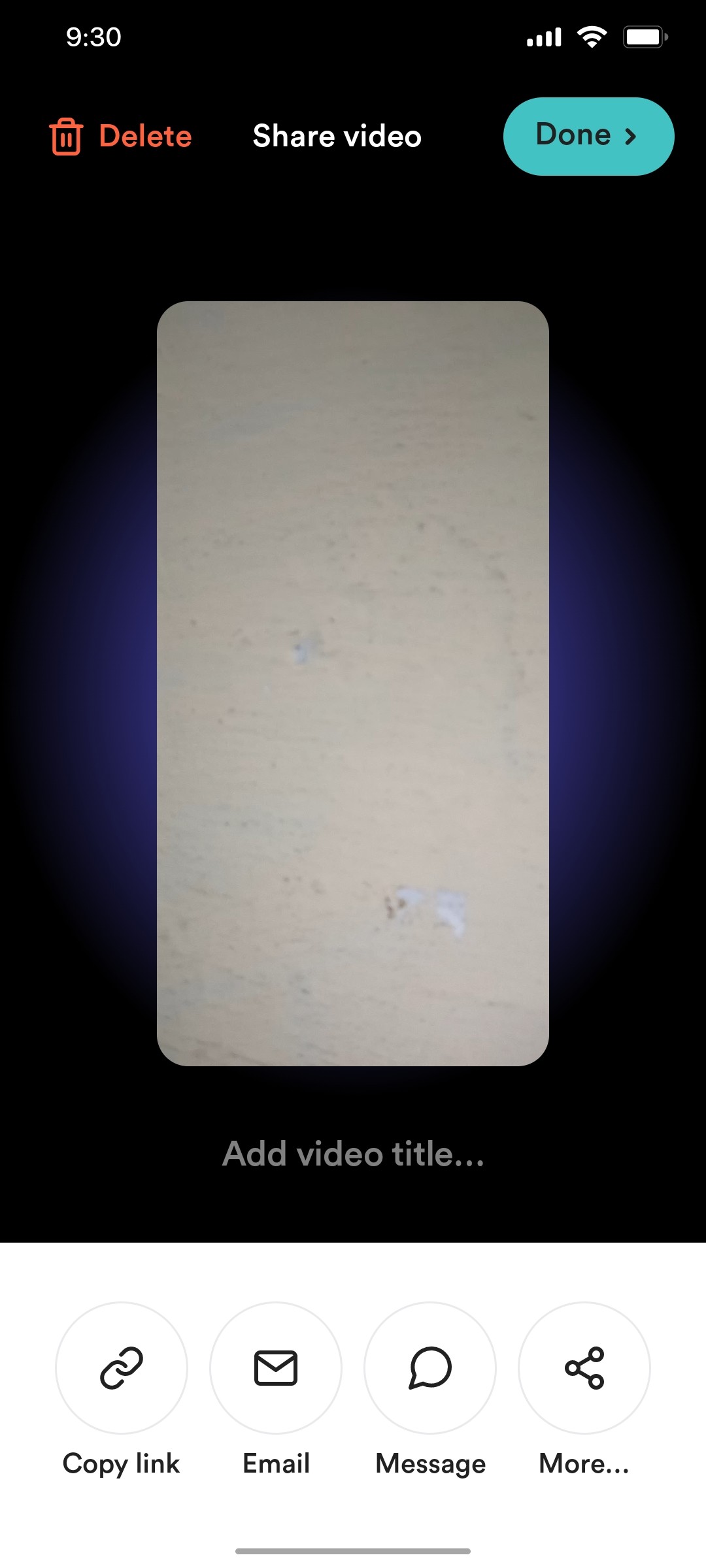 loom Video Recording Done screen