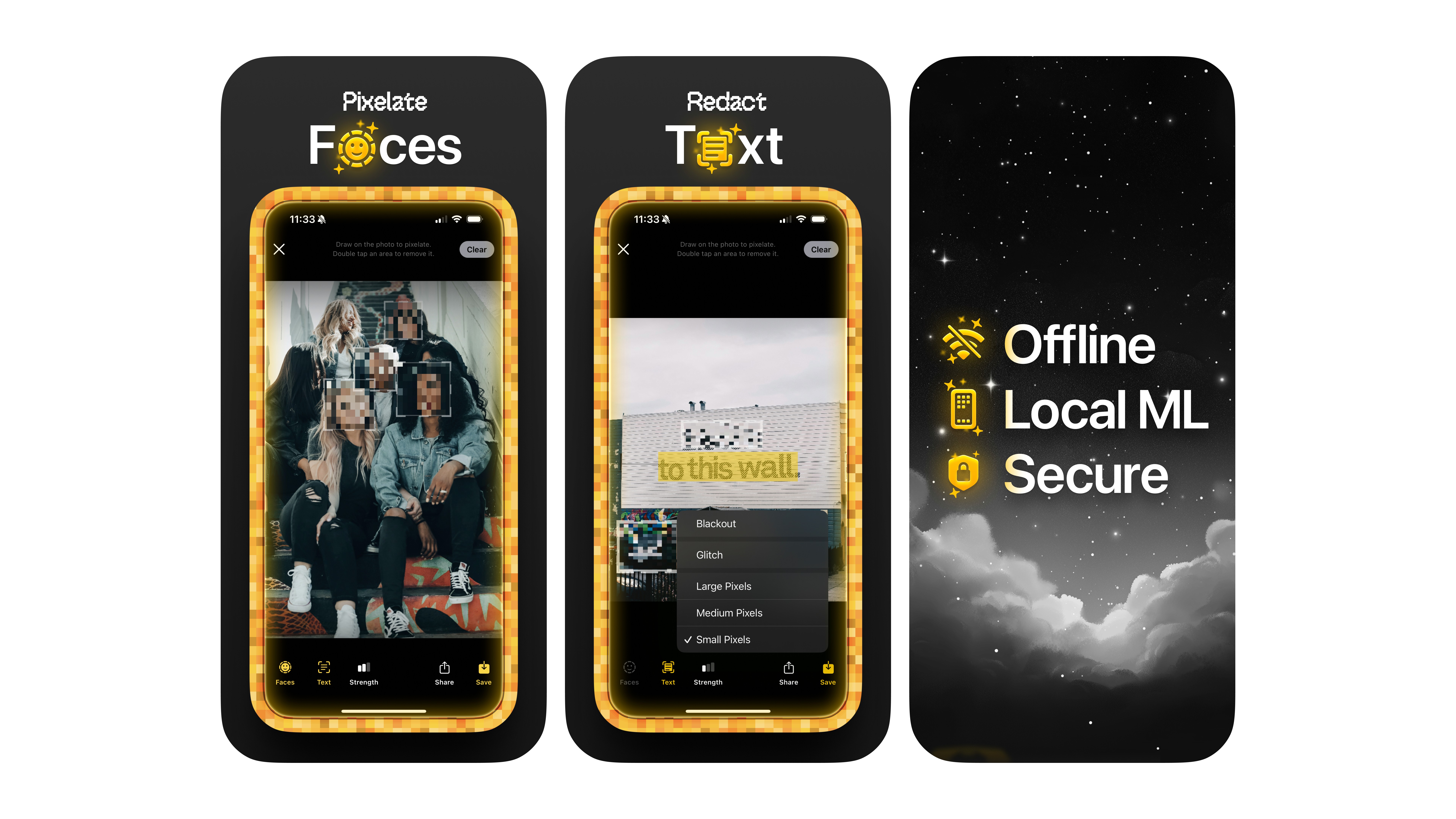Pixeldrop App Store Screenshots