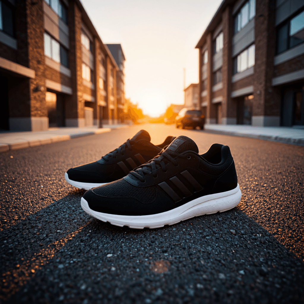 product photography of a pair of athletic shoes