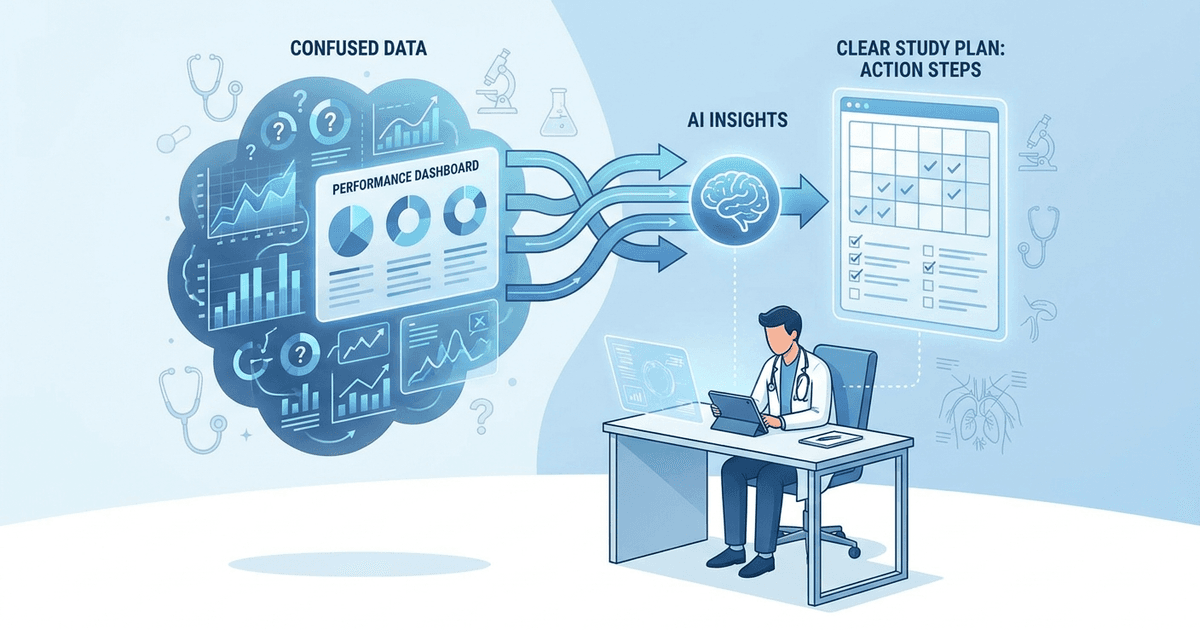 Cover: Medical Student Weak Areas: How Oncourse AI Turns Analytics into the Next Study Session