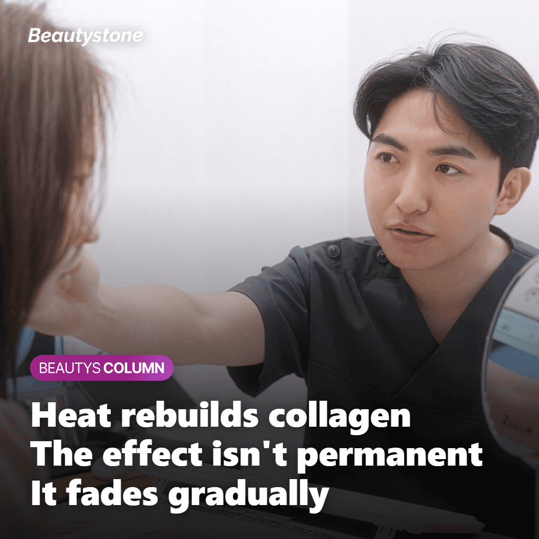 Collagen remodeling that keeps firmness up for a while but is not permanent