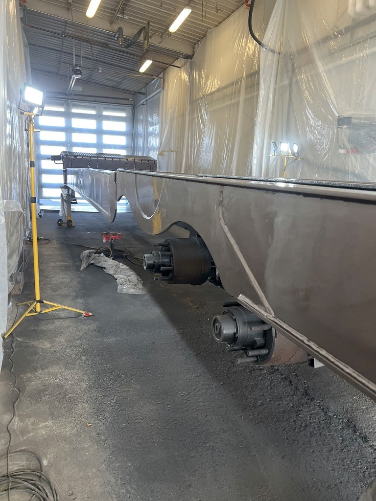 Truck & equipment sandblasting by Rochester Sandblasting
