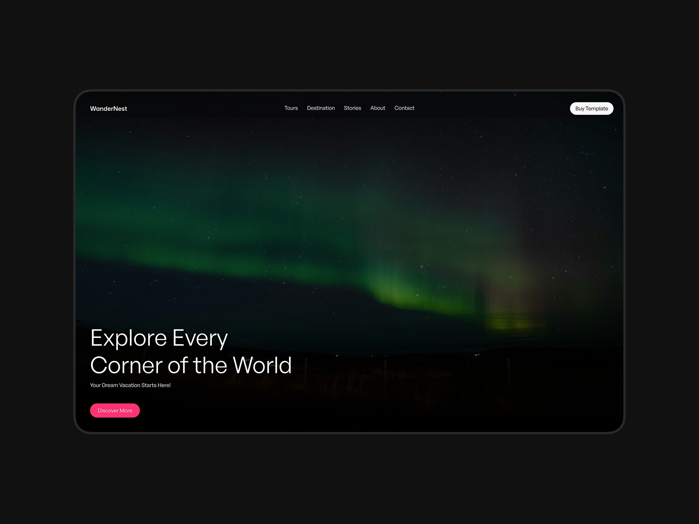 Travel Agency Website Framer Template