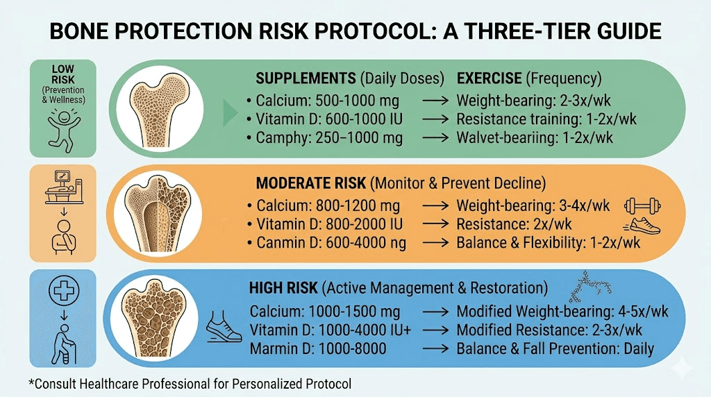 Tirzepatide bone protection protocols by risk level